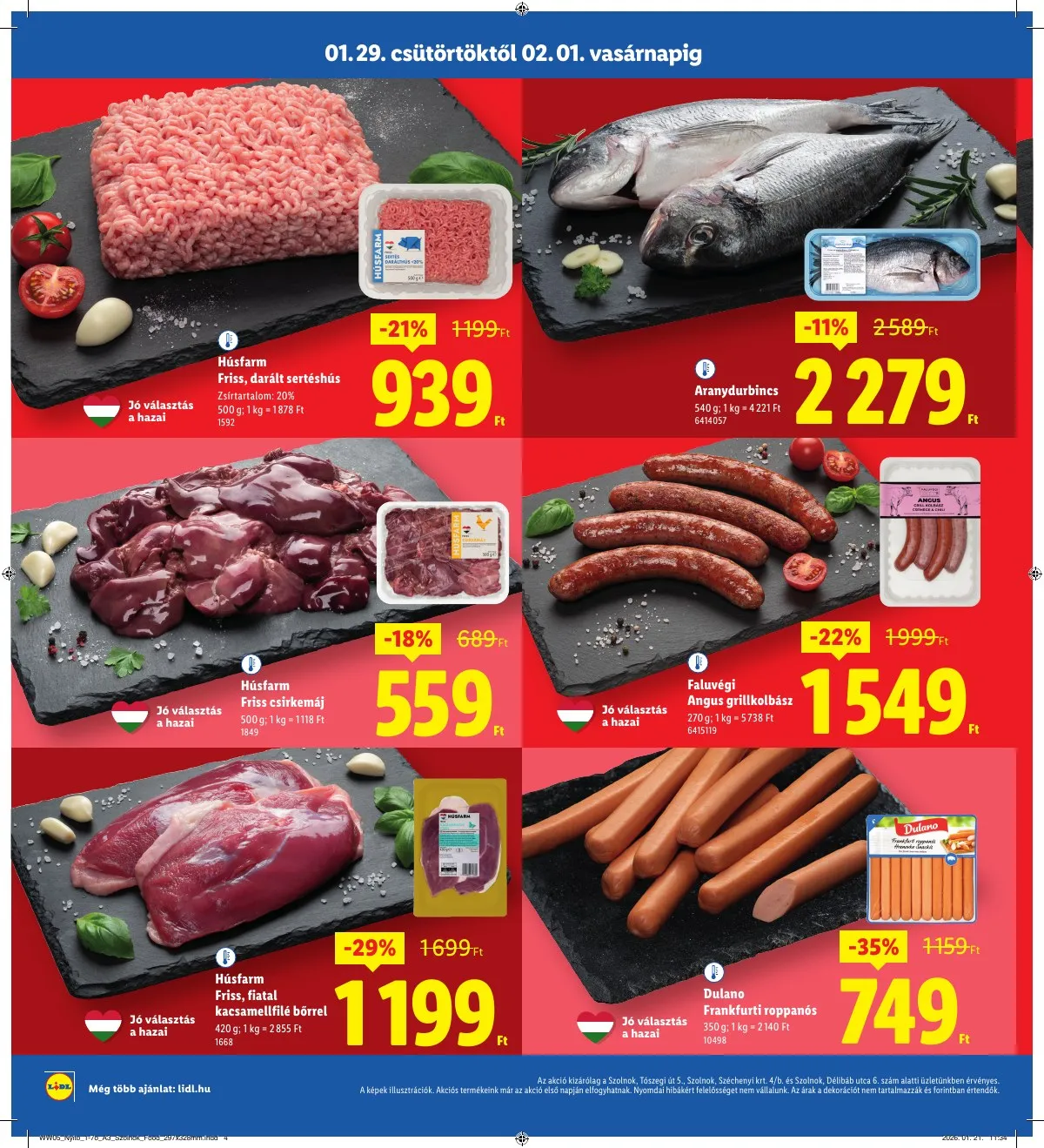 Lidl akciós újság Regionális 01.29–02.01 – 4. oldal