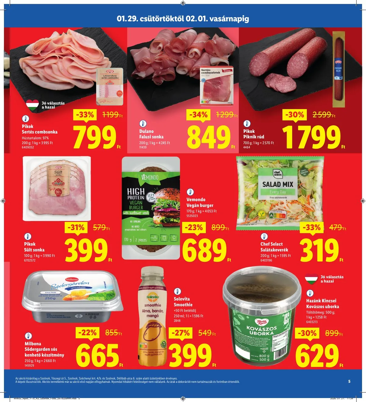 Lidl akciós újság Regionális 01.29–02.01 – 5. oldal