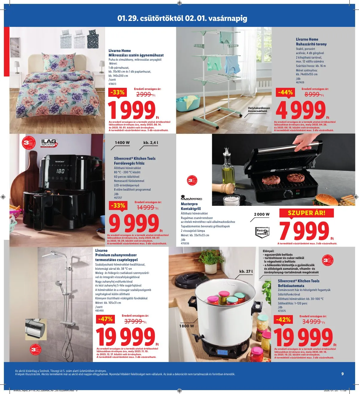 Lidl akciós újság Regionális 01.29–02.01 – 9. oldal