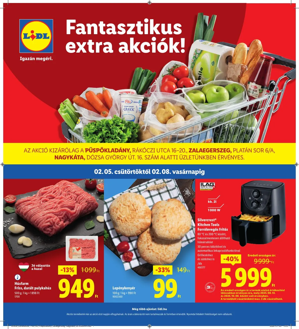 Lidl akciós újság Regionális 02.05–02.08