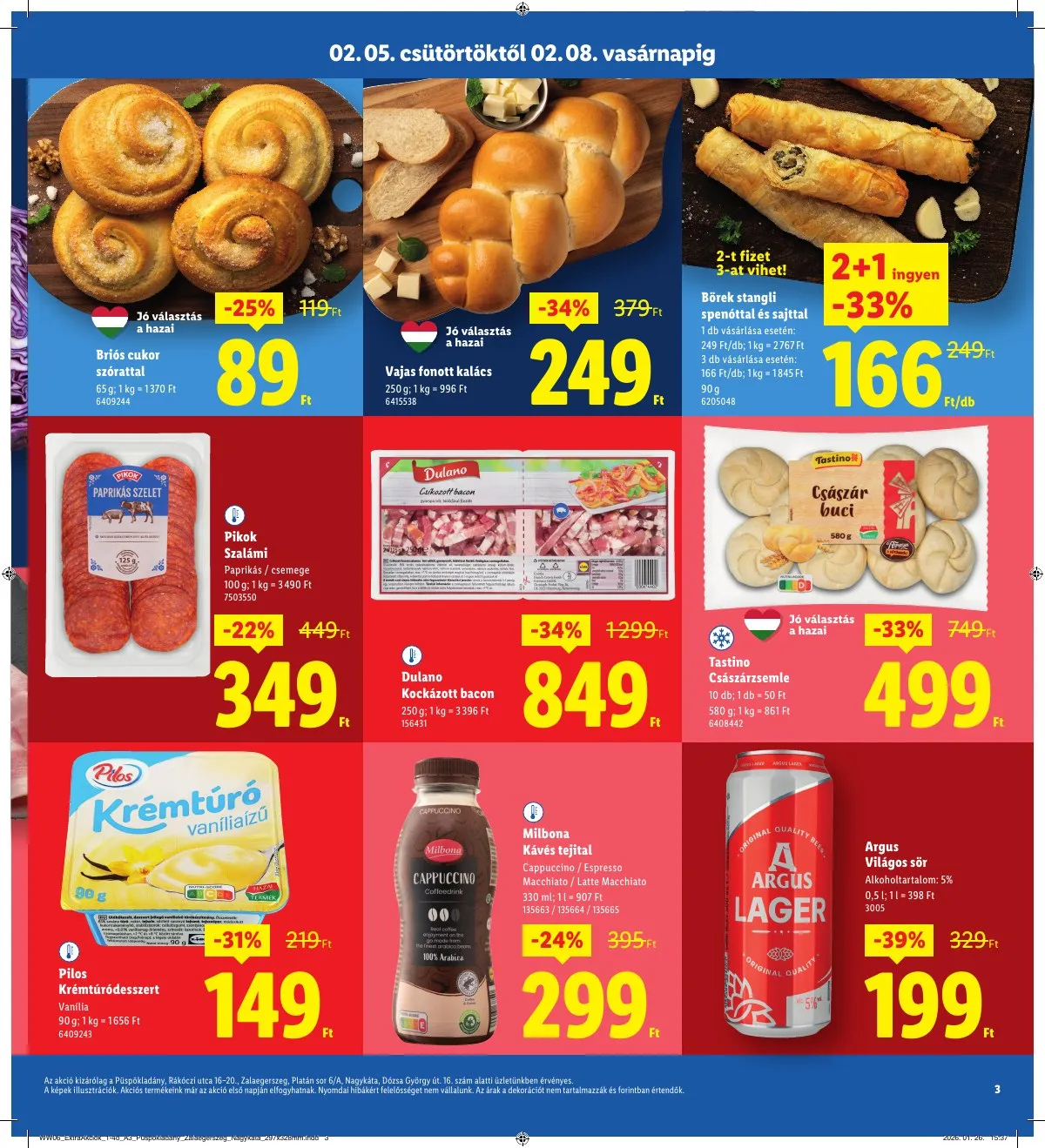 Lidl akciós újság Regionális 02.05–02.08 – 3. oldal