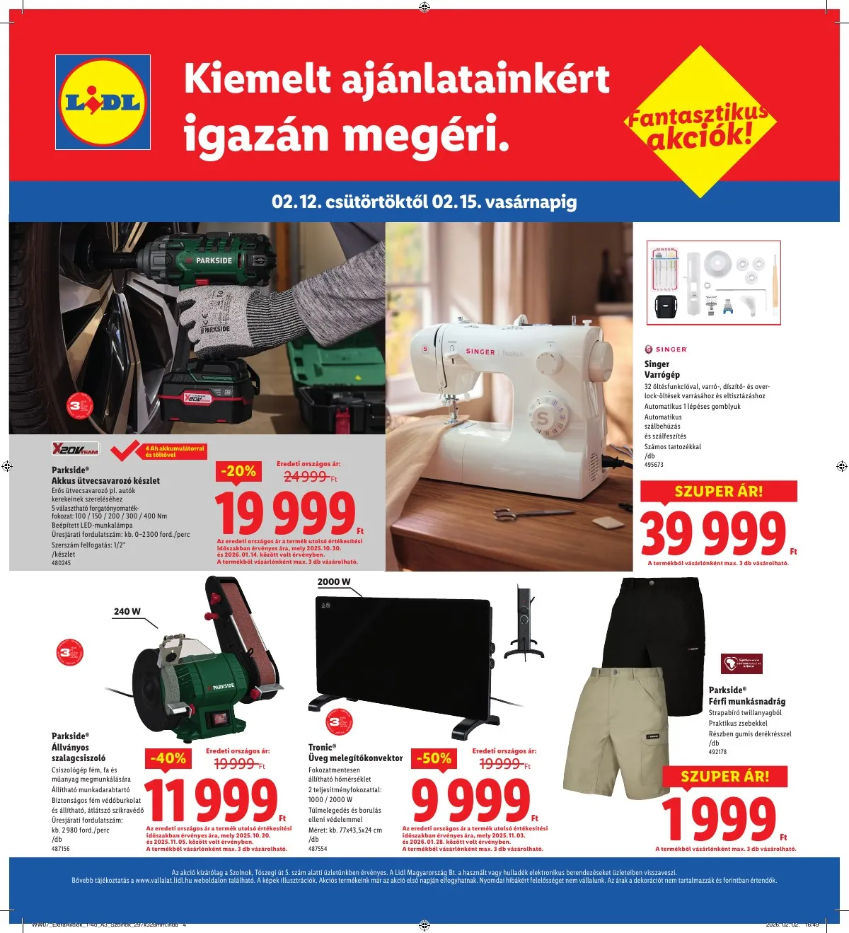 Lidl akciós újság Regionális 02.12–02.15 – 4. oldal