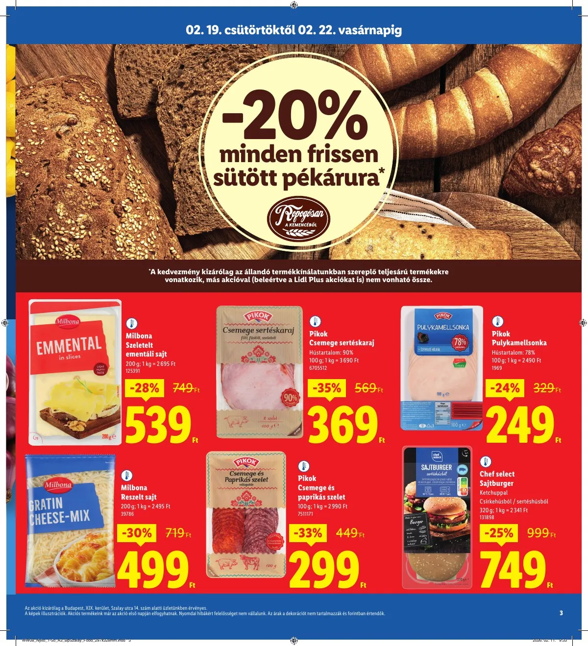 Lidl akciós újság Regionális 02.19–02.22 – 3. oldal