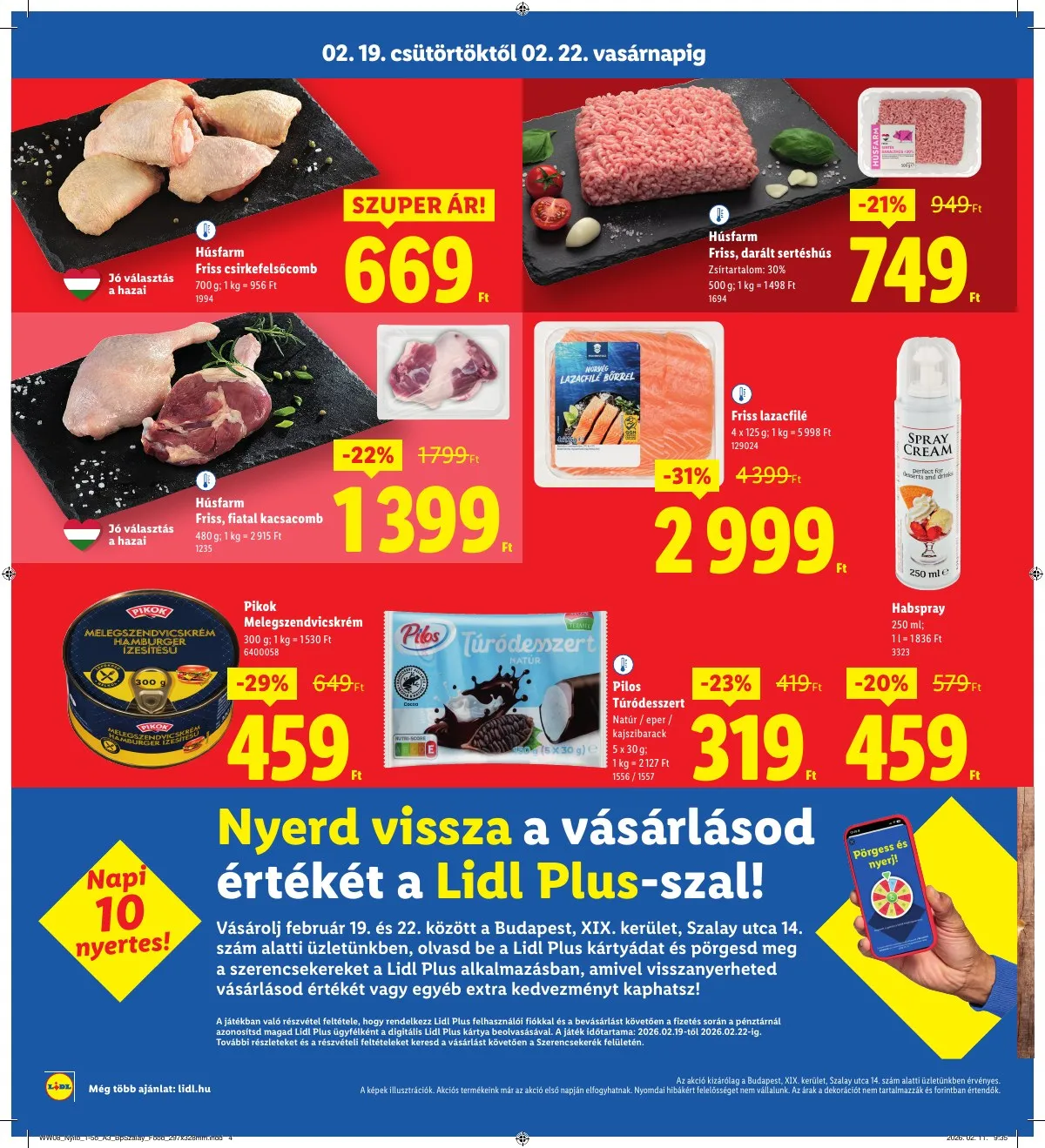 Lidl akciós újság Regionális 02.19–02.22 – 4. oldal