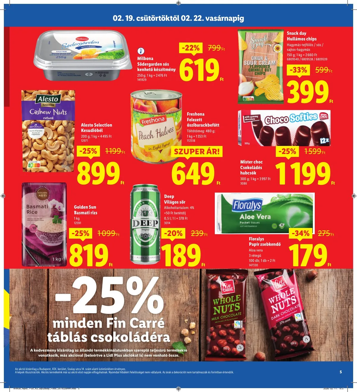 Lidl akciós újság Regionális 02.19–02.22 – 5. oldal