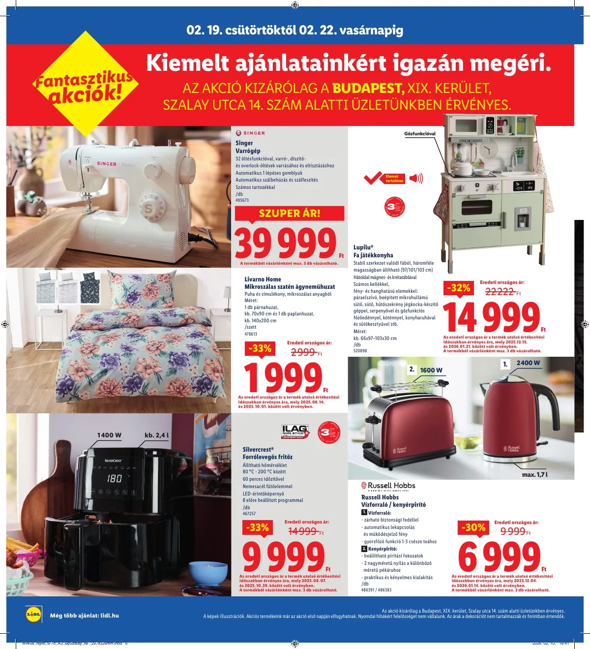 Lidl akciós újság Regionális 02.19–02.22 – 6. oldal