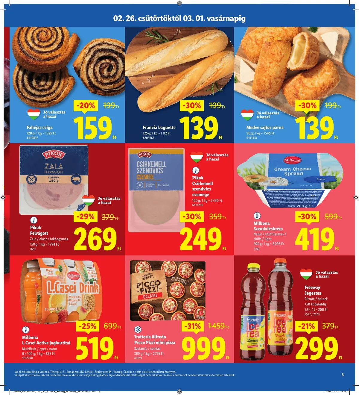 Lidl akciós újság Regionális 02.26–03.01 – 3. oldal