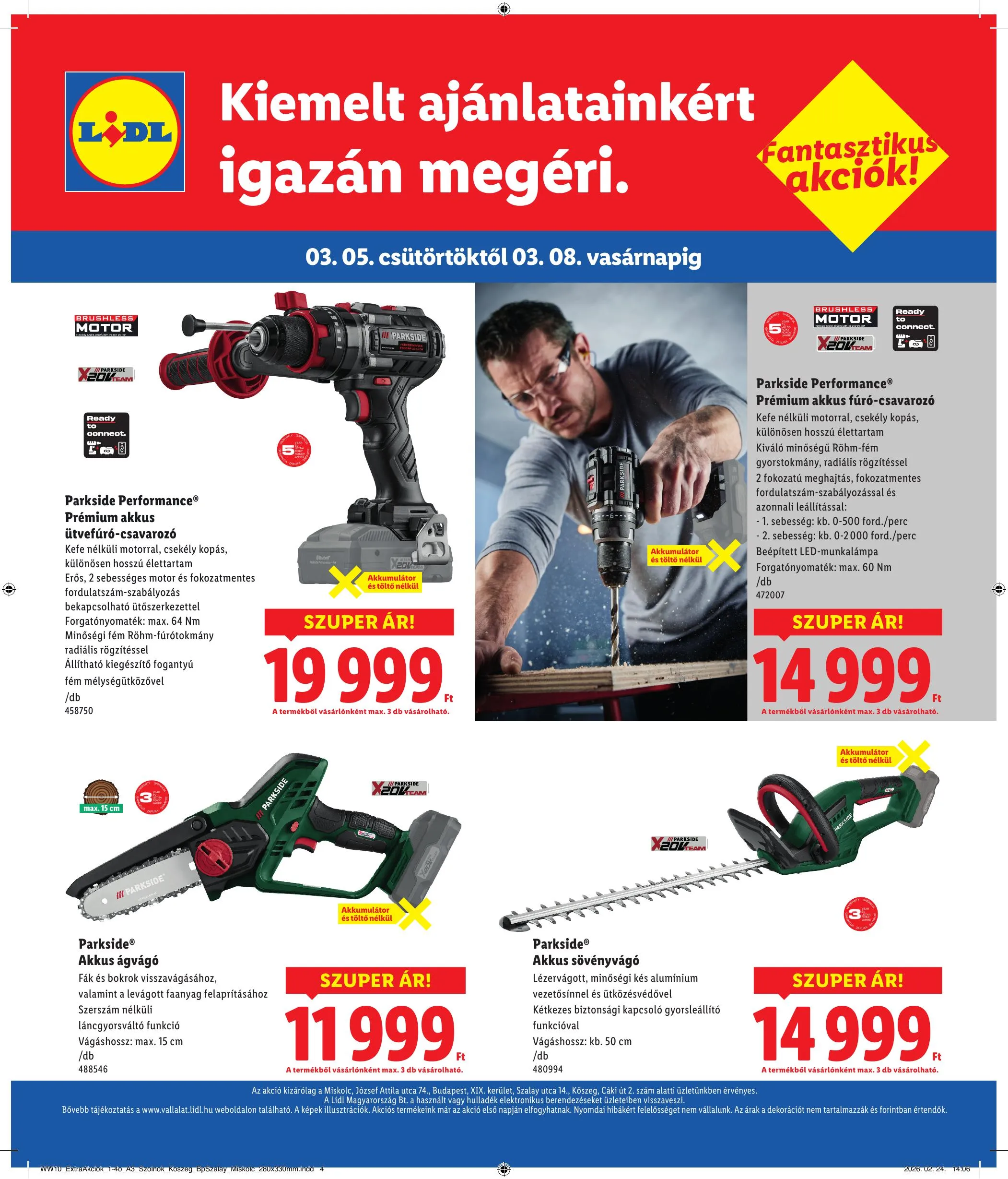 Lidl akciós újság Regionális 03.05–03.08 – 4. oldal