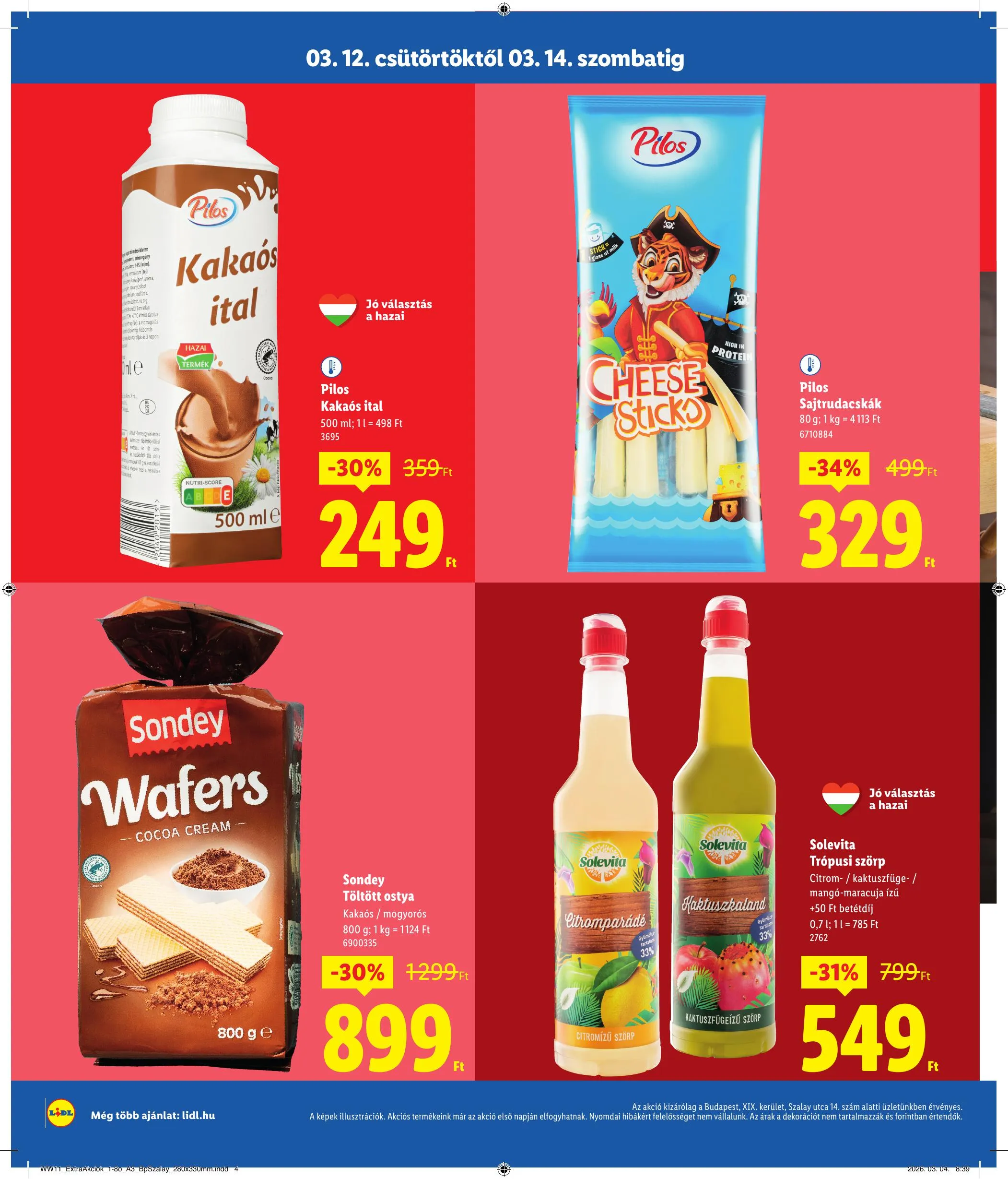 Lidl akciós újság Regionális 03.12–03.14 – 4. oldal