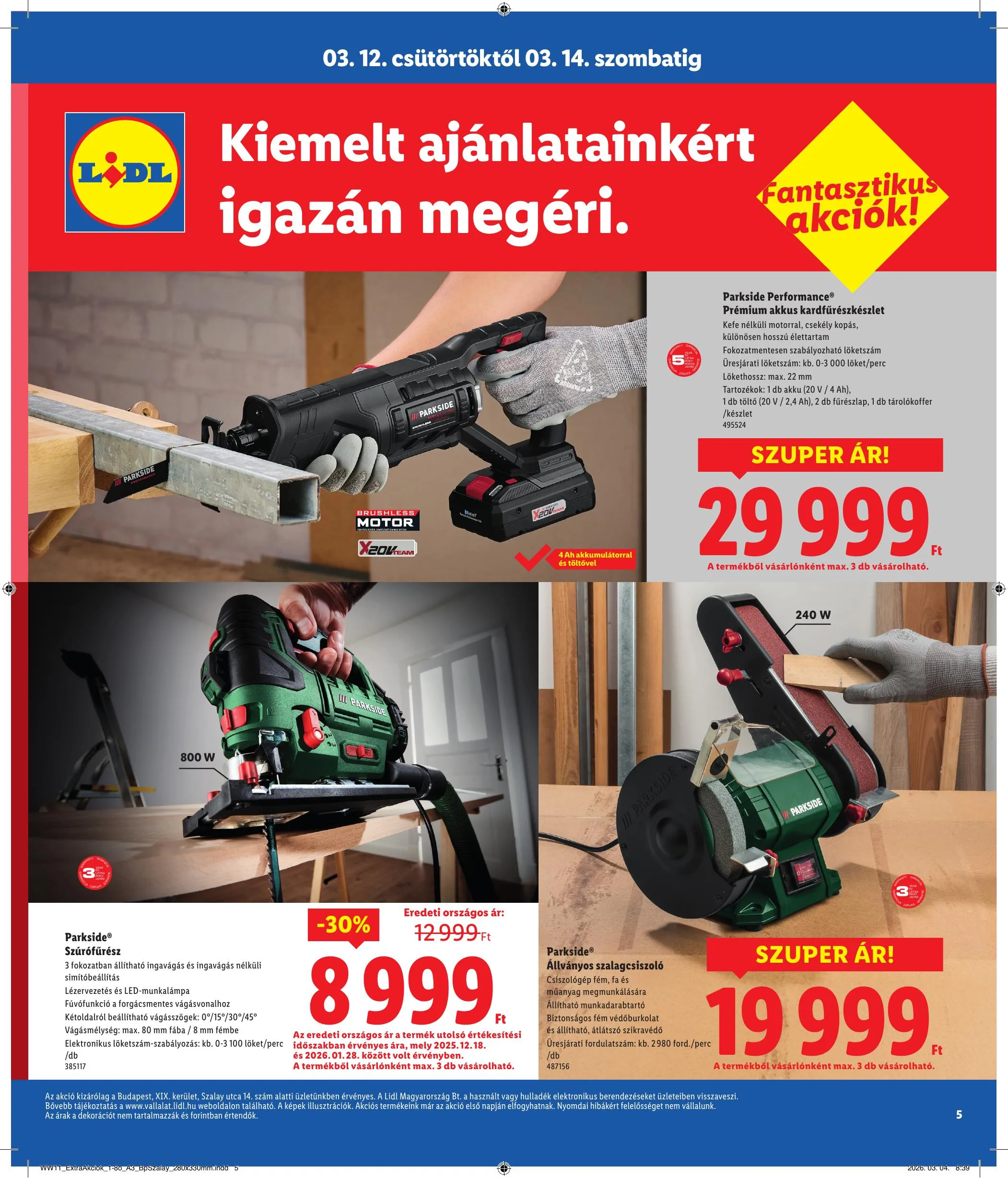 Lidl akciós újság Regionális 03.12–03.14 – 5. oldal