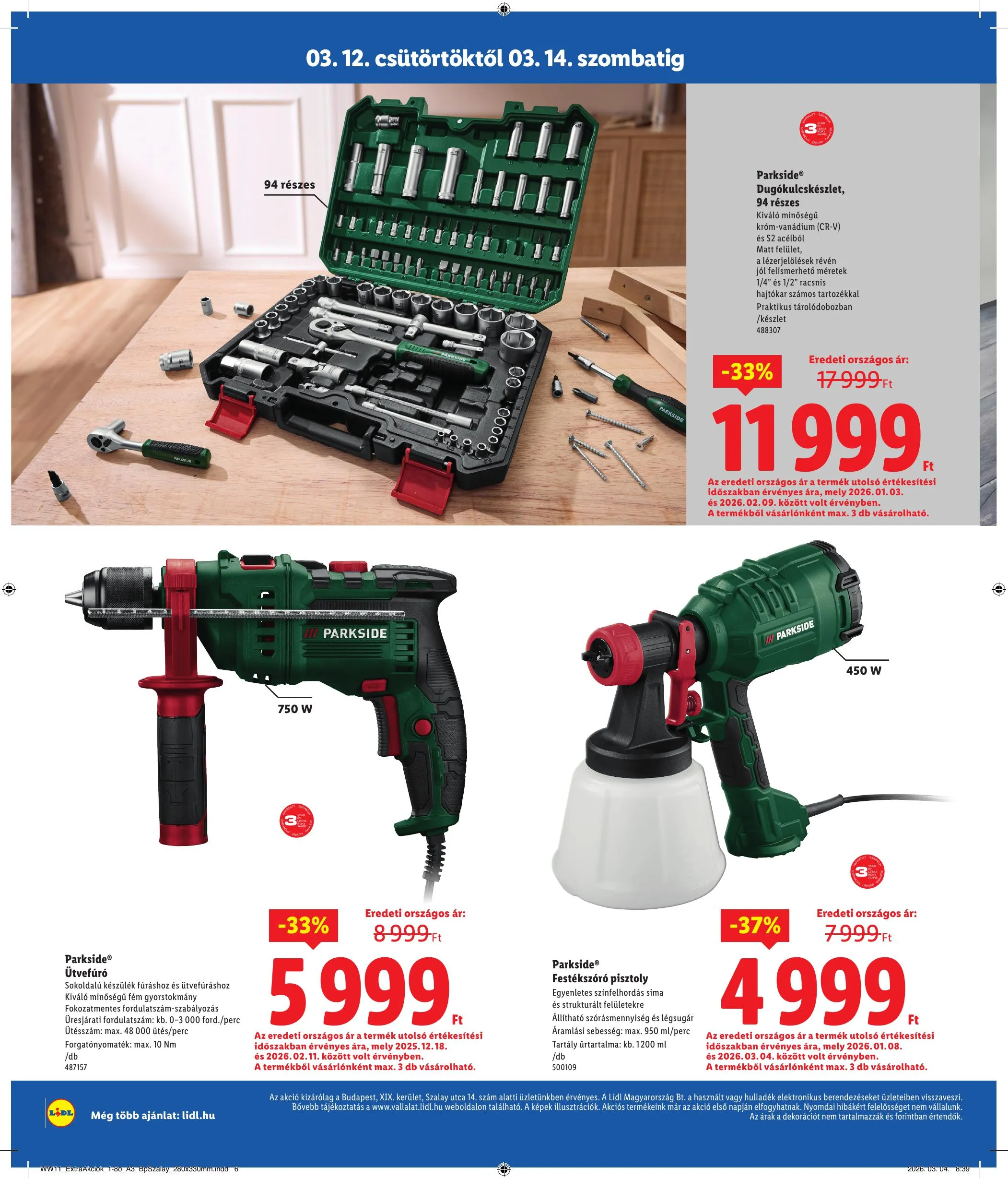 Lidl akciós újság Regionális 03.12–03.14 – 6. oldal