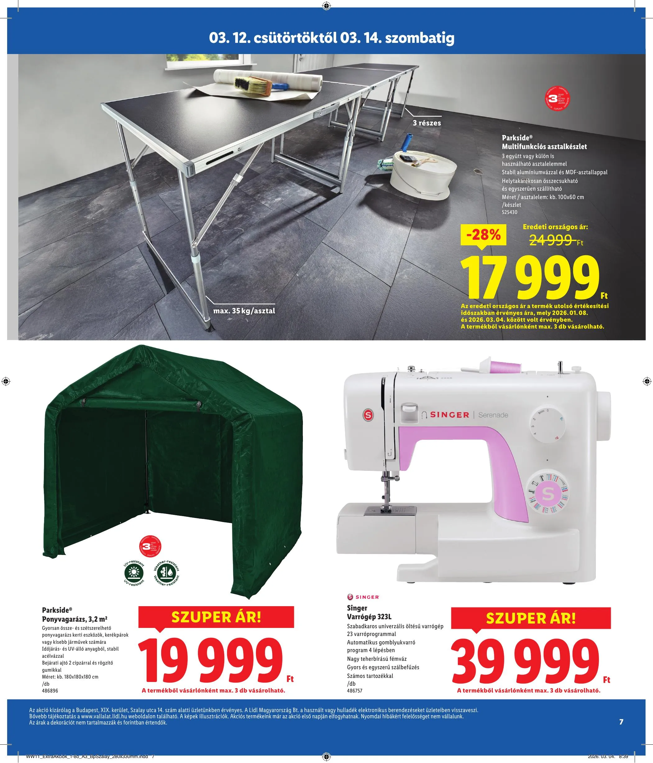 Lidl akciós újság Regionális 03.12–03.14 – 7. oldal