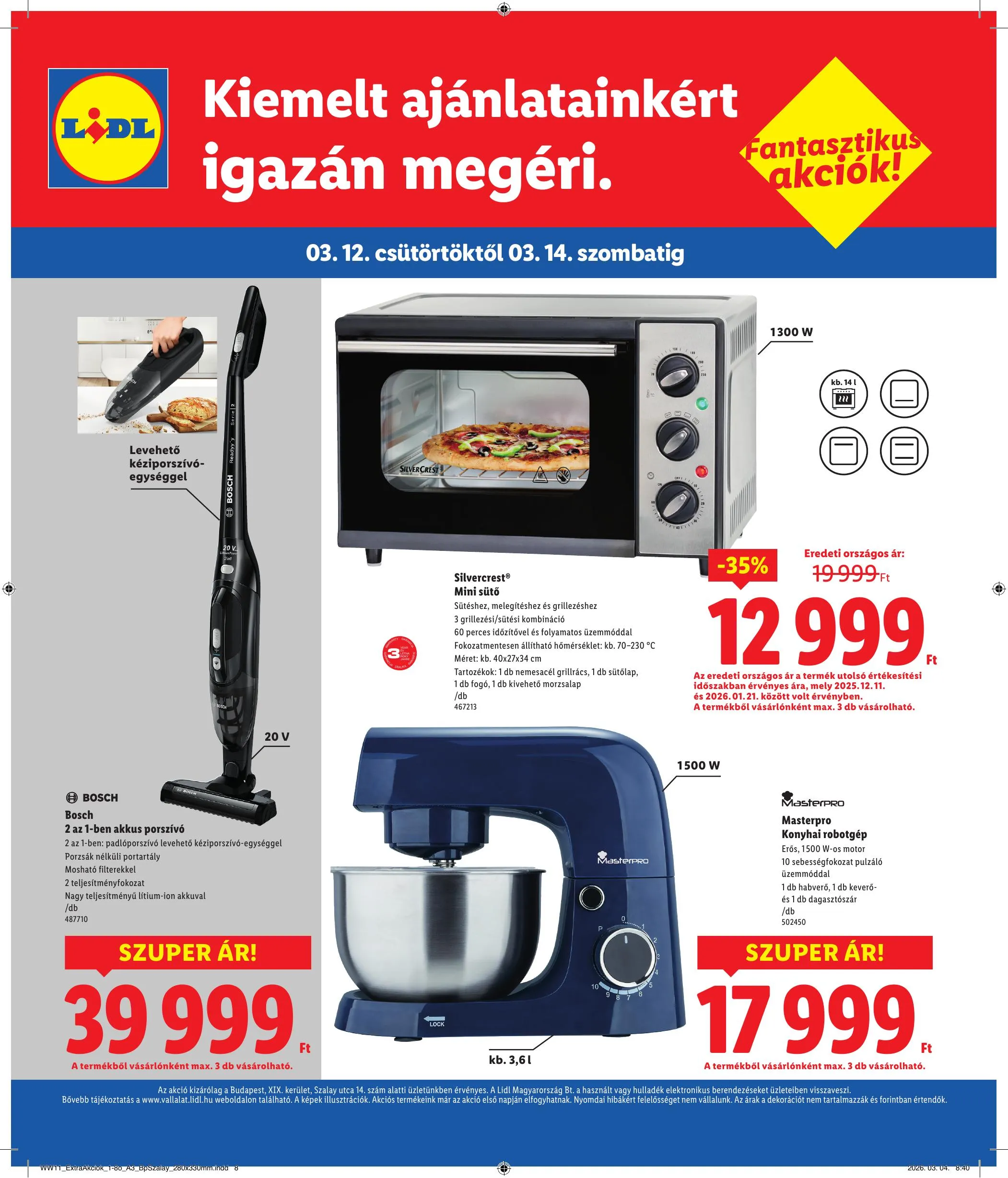 Lidl akciós újság Regionális 03.12–03.14 – 8. oldal