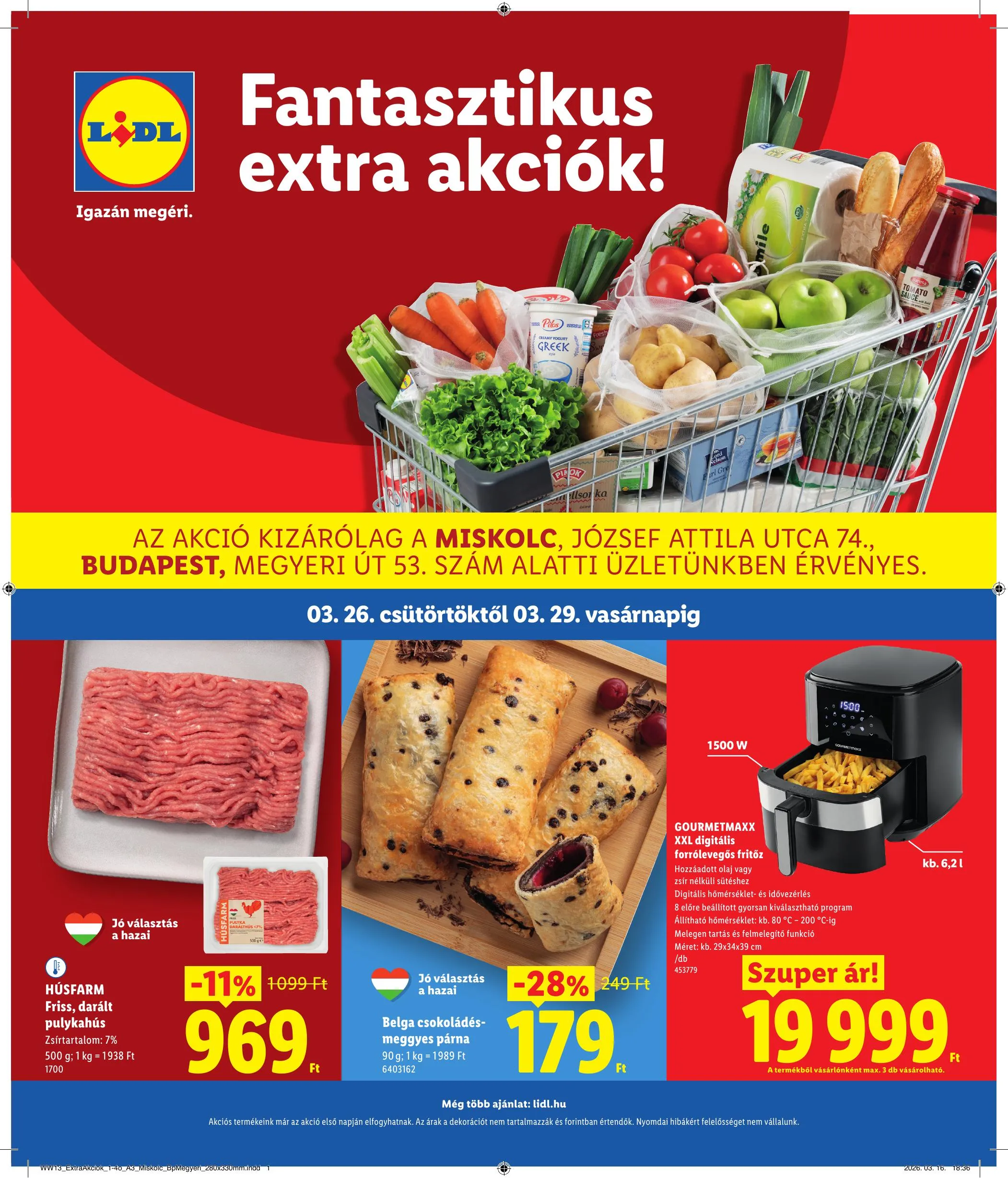 Lidl akciós újság Regionális 03.26–03.29