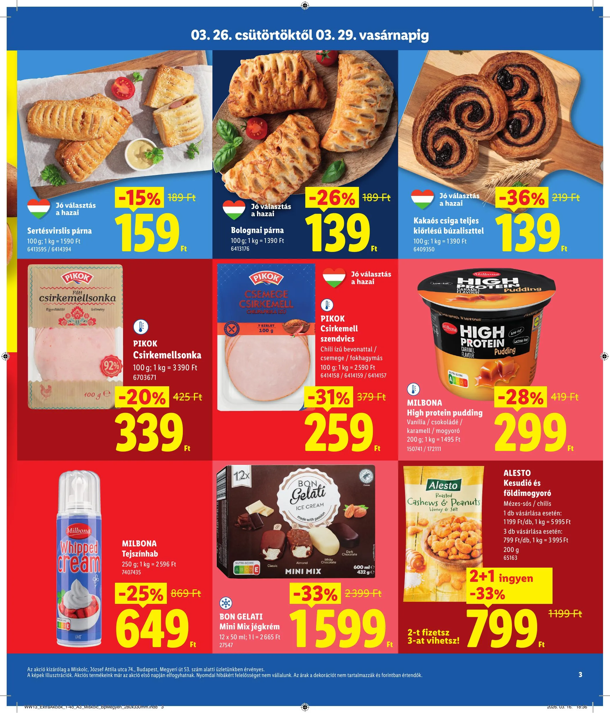 Lidl akciós újság Regionális 03.26–03.29 – 3. oldal
