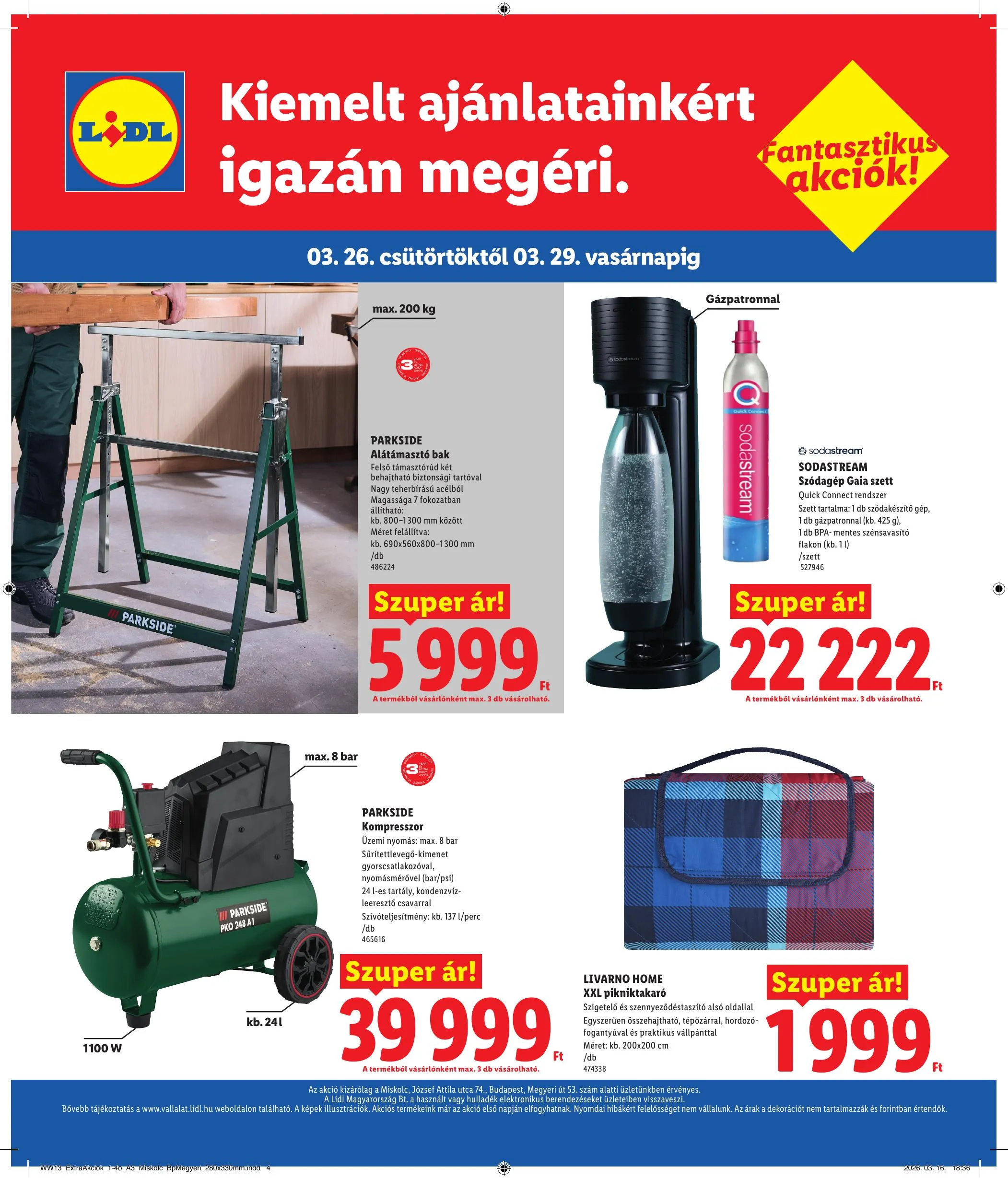 Lidl akciós újság Regionális 03.26–03.29 – 4. oldal