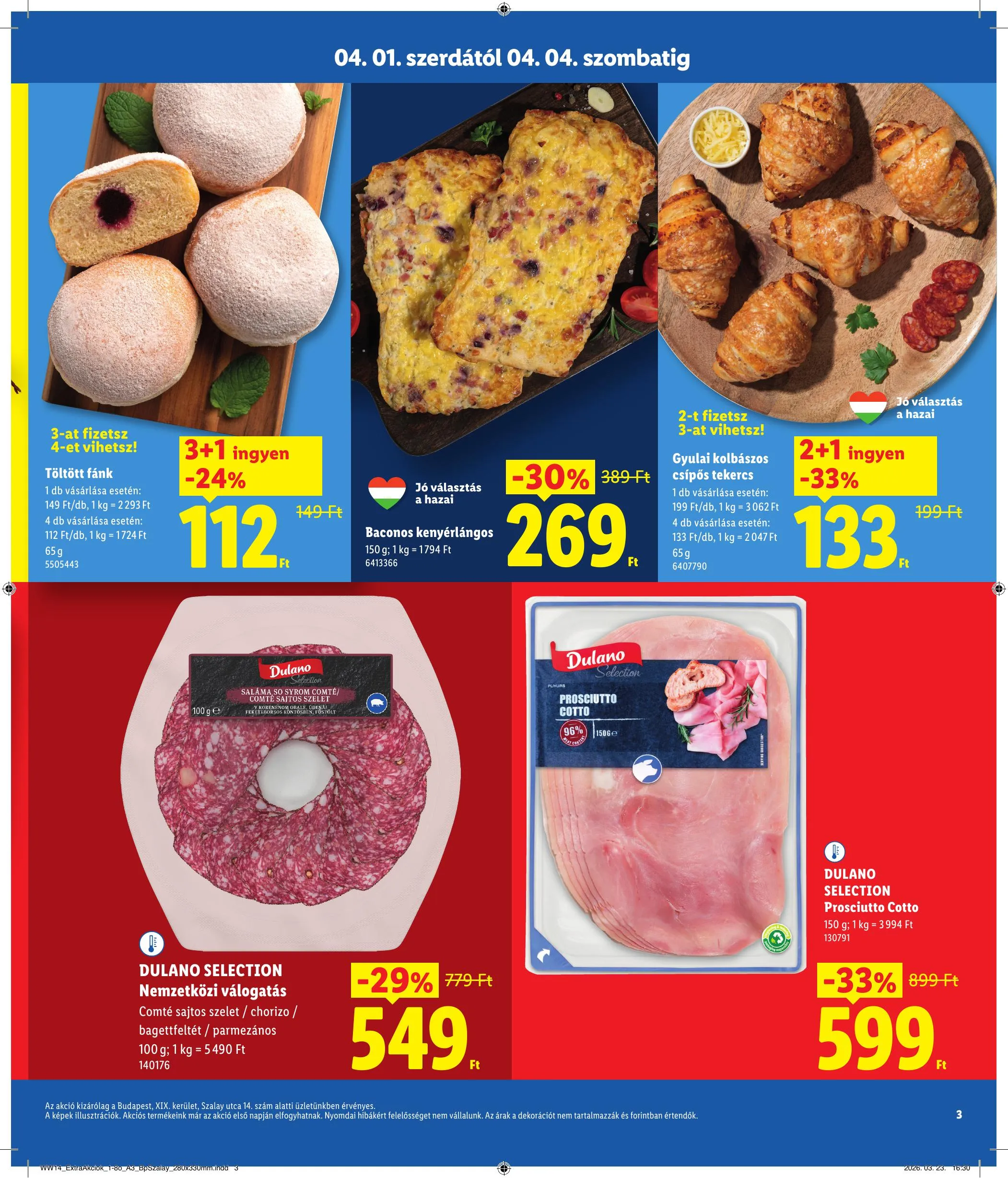 Lidl akciós újság Regionális 04.01–04.04 – 3. oldal
