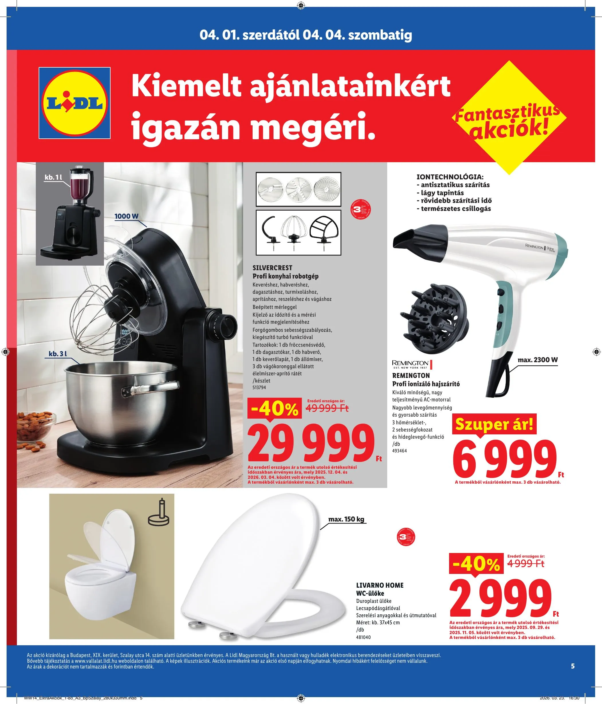Lidl akciós újság Regionális 04.01–04.04 – 5. oldal