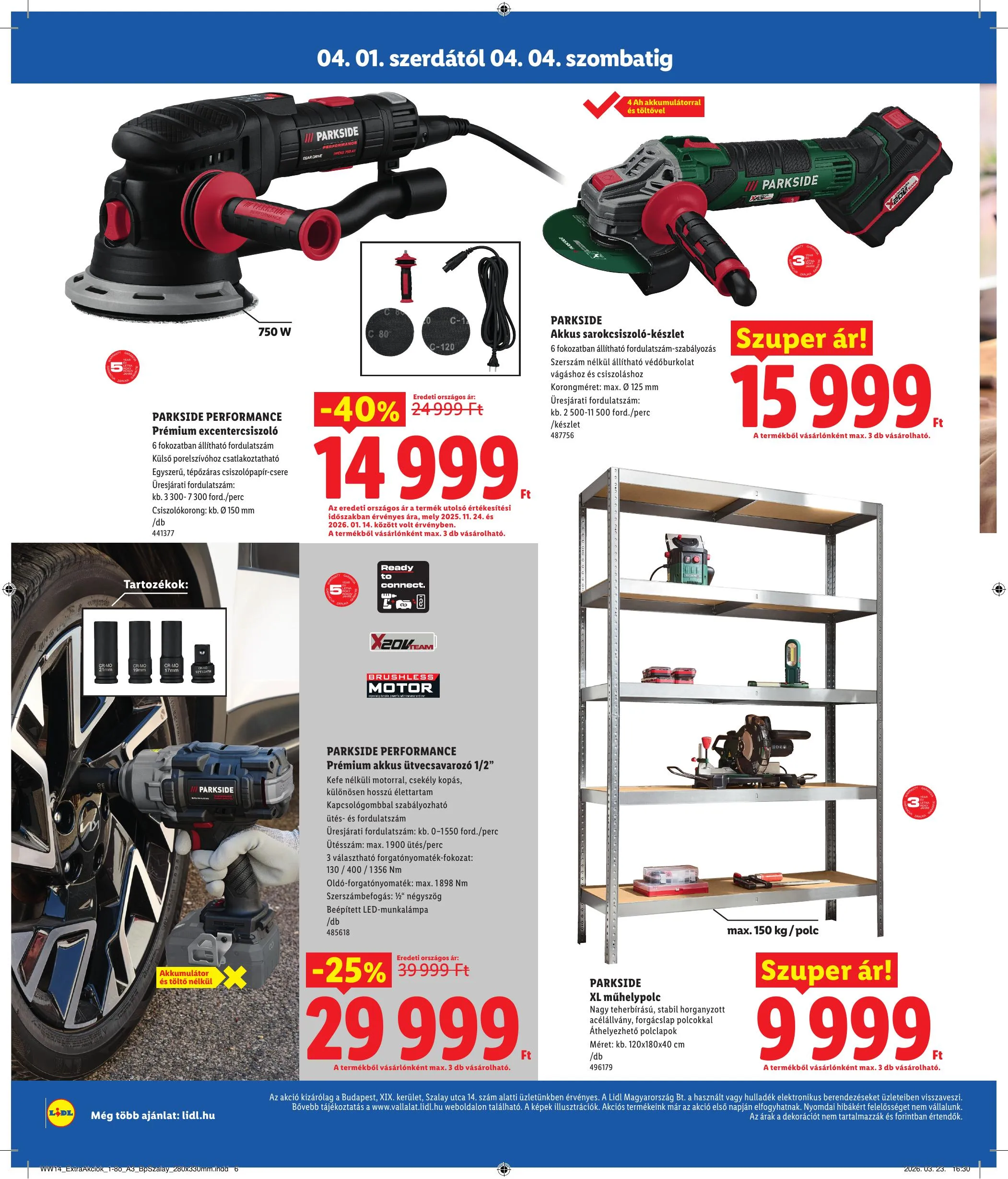 Lidl akciós újság Regionális 04.01–04.04 – 6. oldal