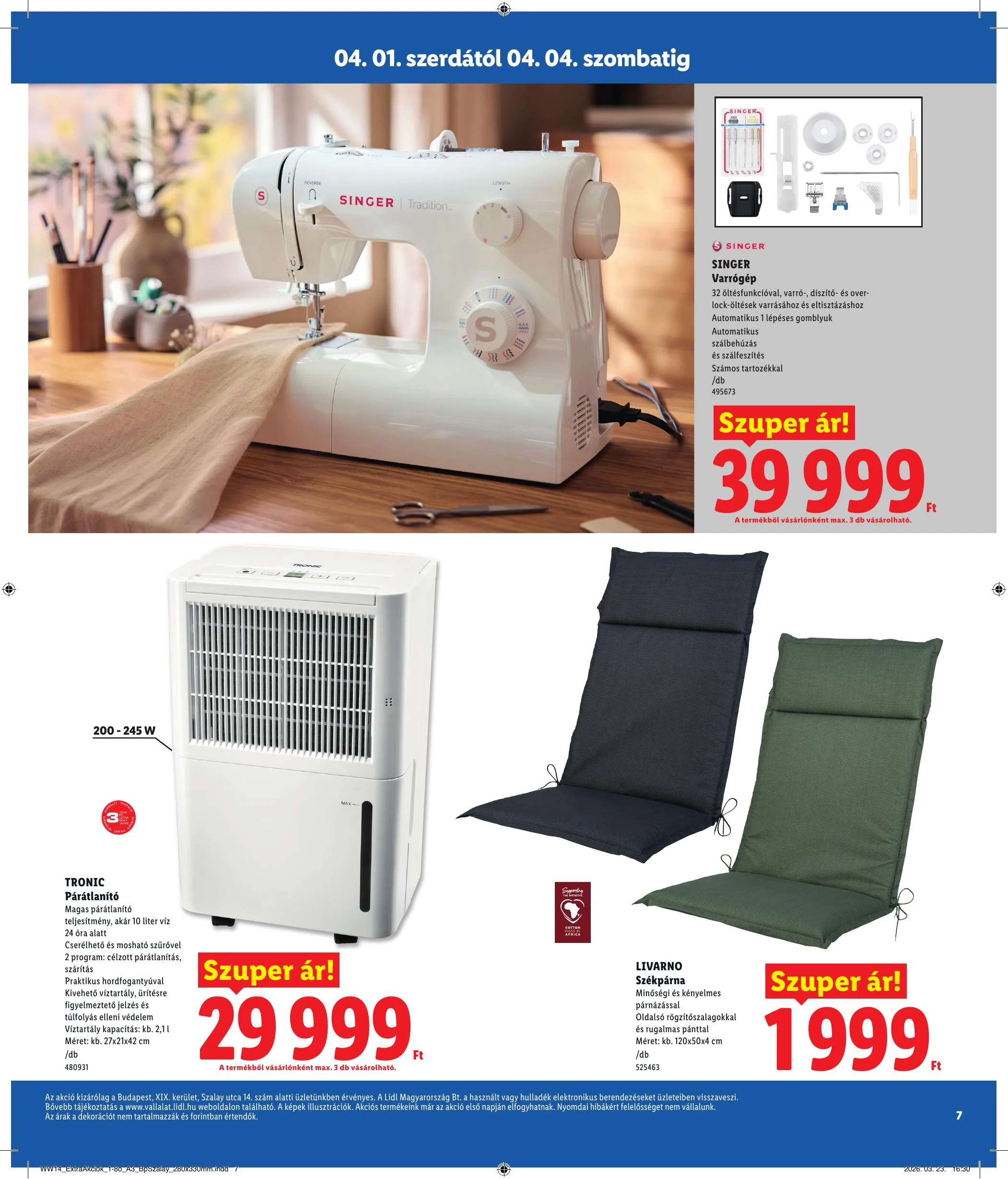 Lidl akciós újság Regionális 04.01–04.04 – 7. oldal