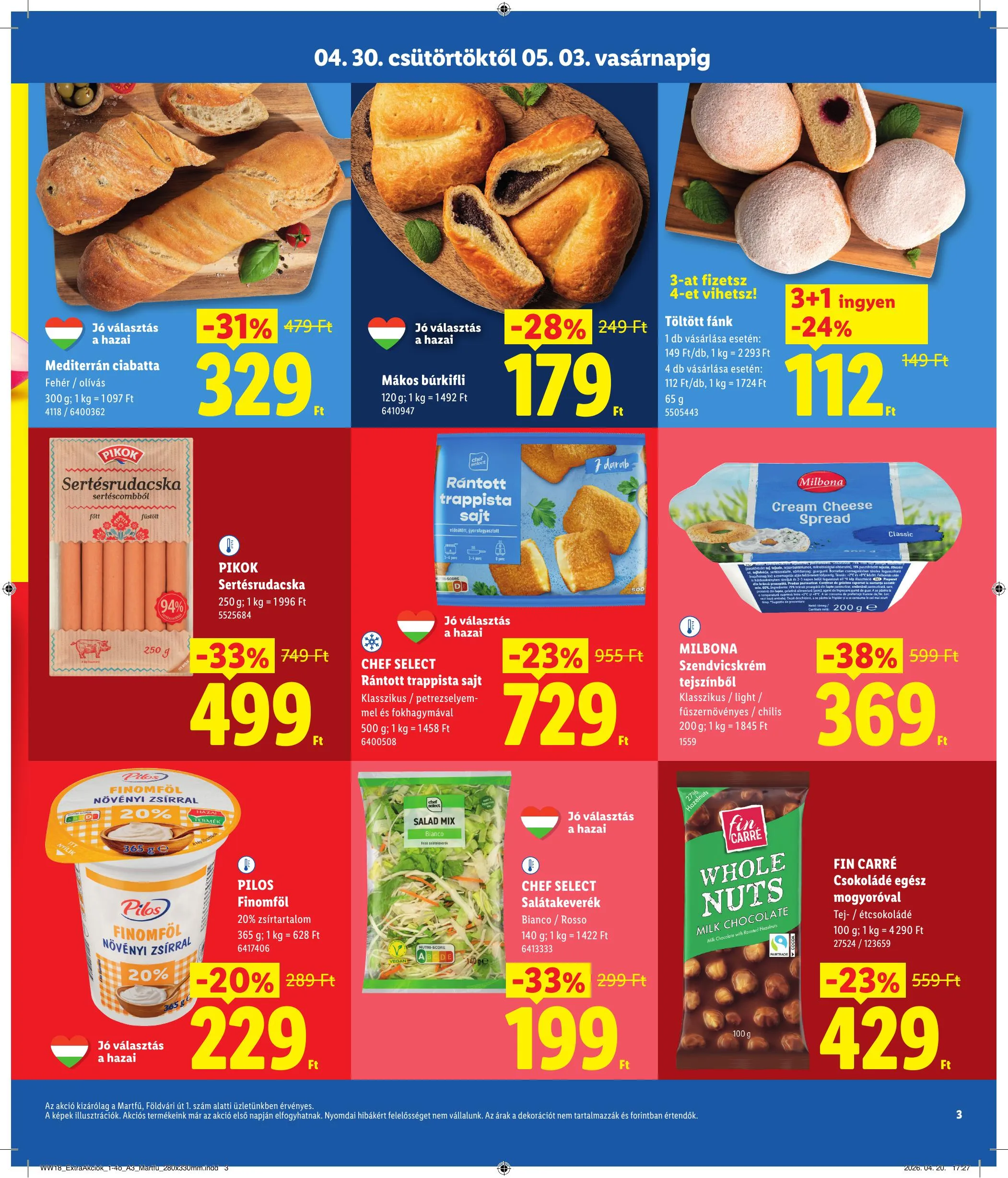 Lidl akciós újság Regionális 04.30–05.03 – 3. oldal