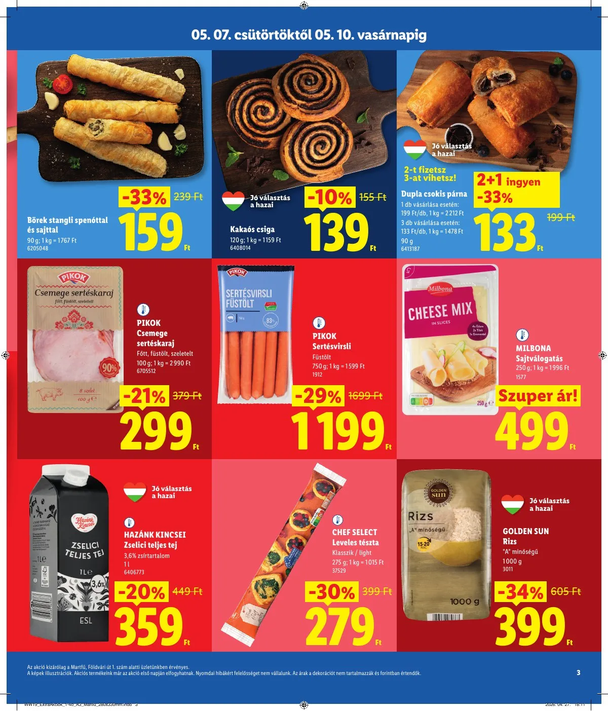 Lidl akciós újság Regionális 05.07–05.10 – 3. oldal