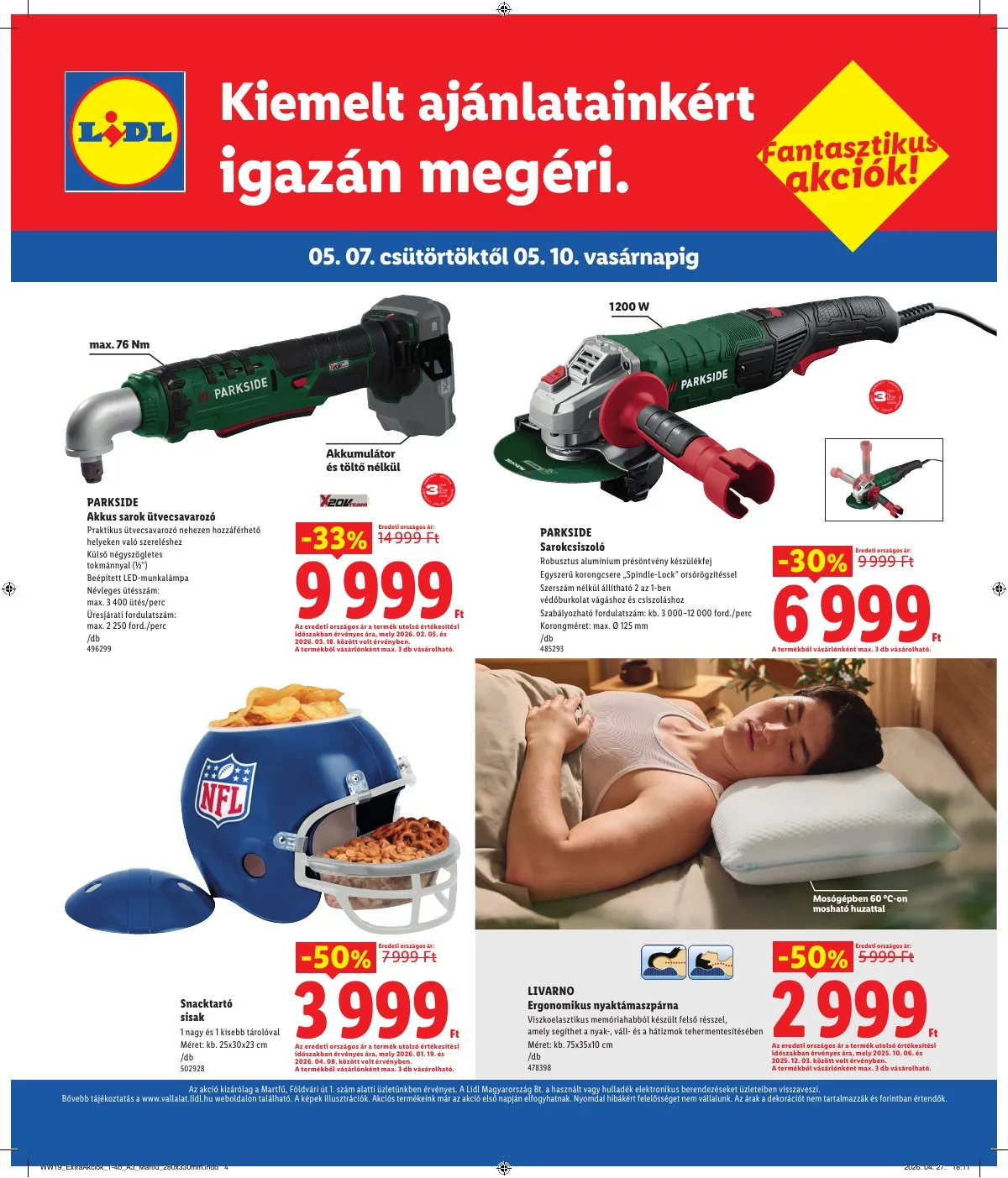 Lidl akciós újság Regionális 05.07–05.10 – 4. oldal