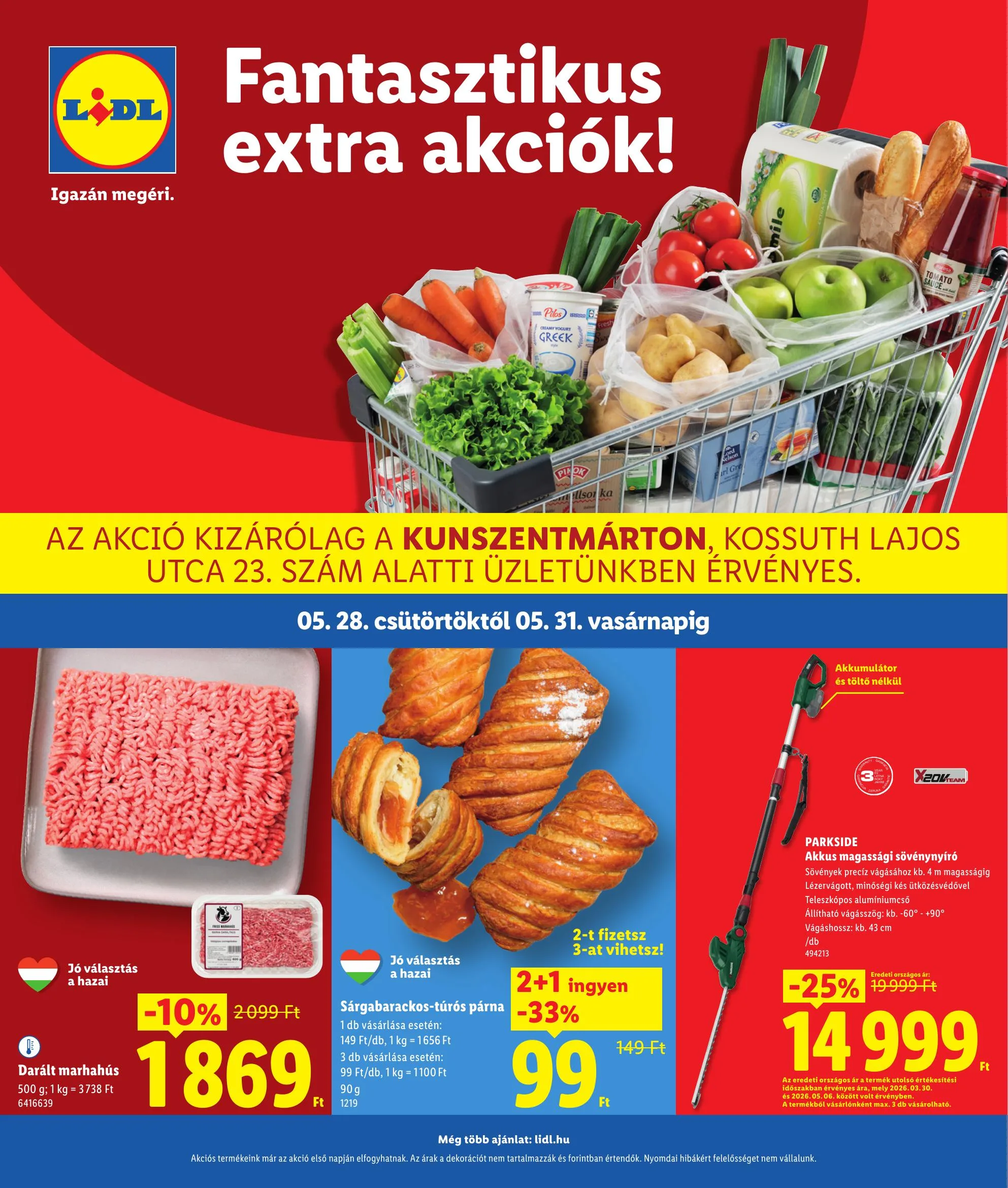 Lidl akciós újság Regionális 05.28–05.31
