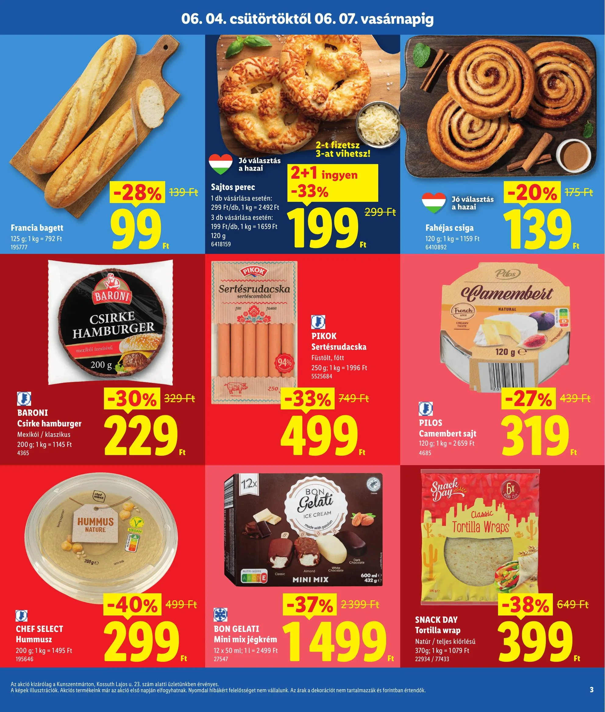 Lidl akciós újság Regionális 06.04–06.07 – 3. oldal