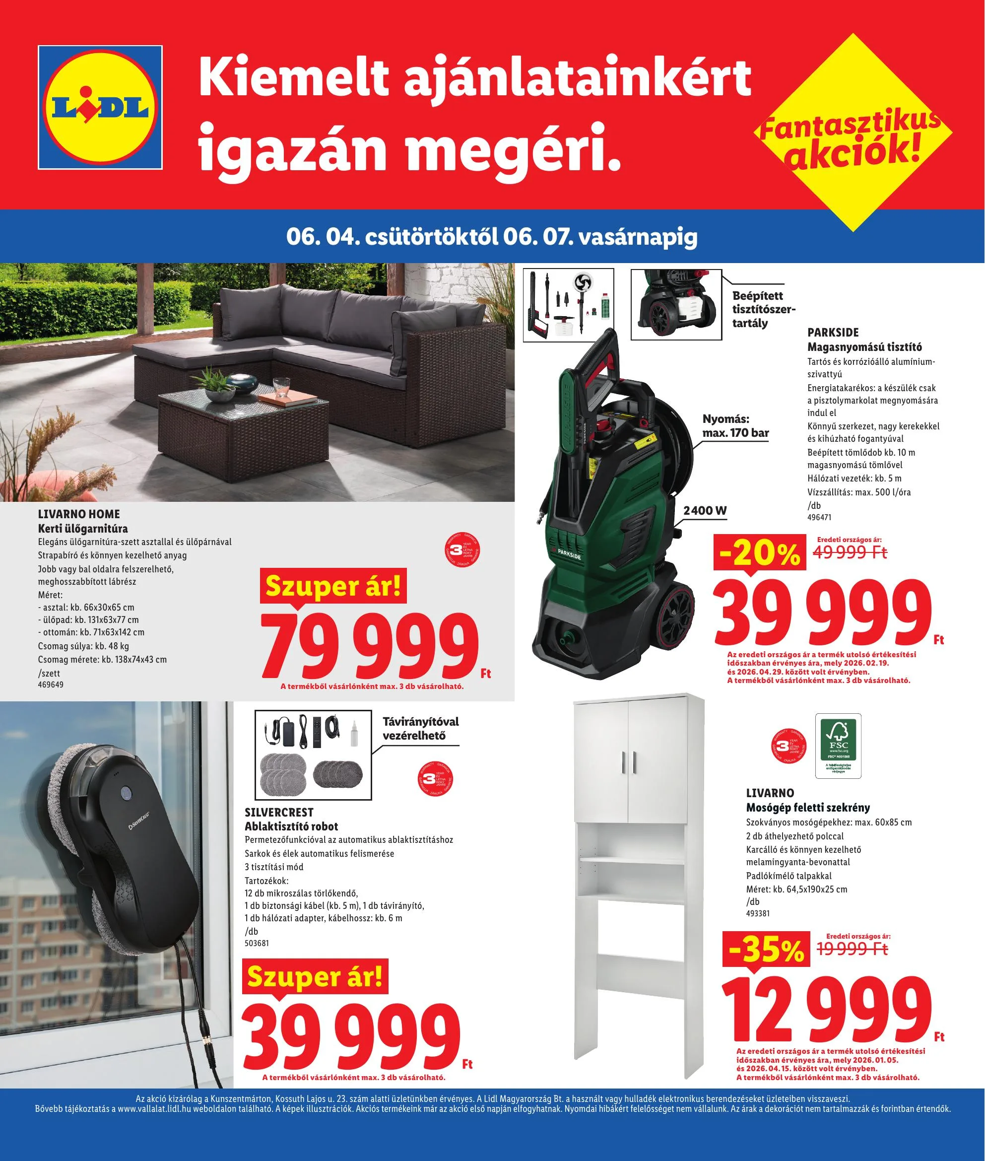 Lidl akciós újság Regionális 06.04–06.07 – 4. oldal