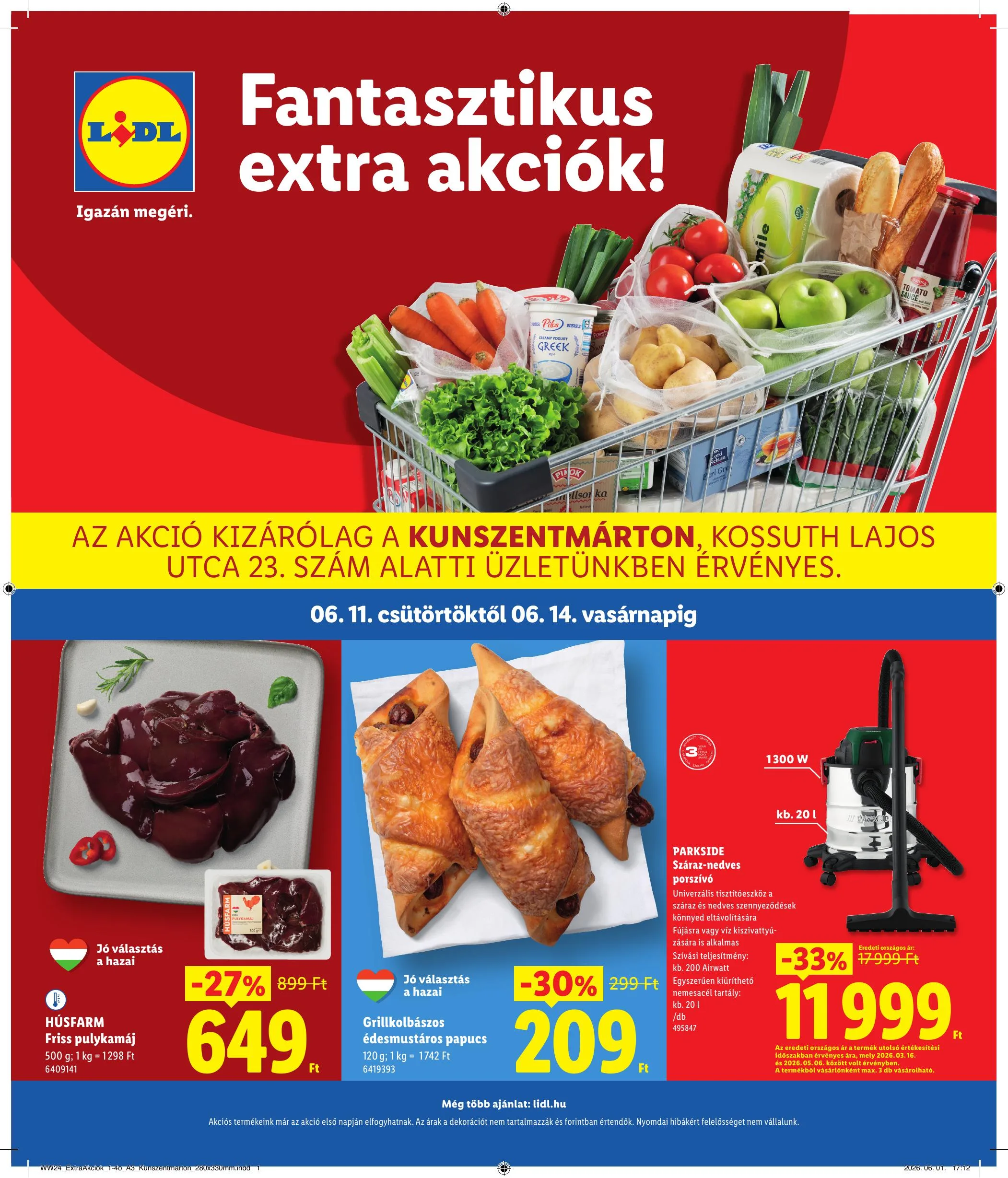 Lidl akciós újság Regionális 06.11–06.14