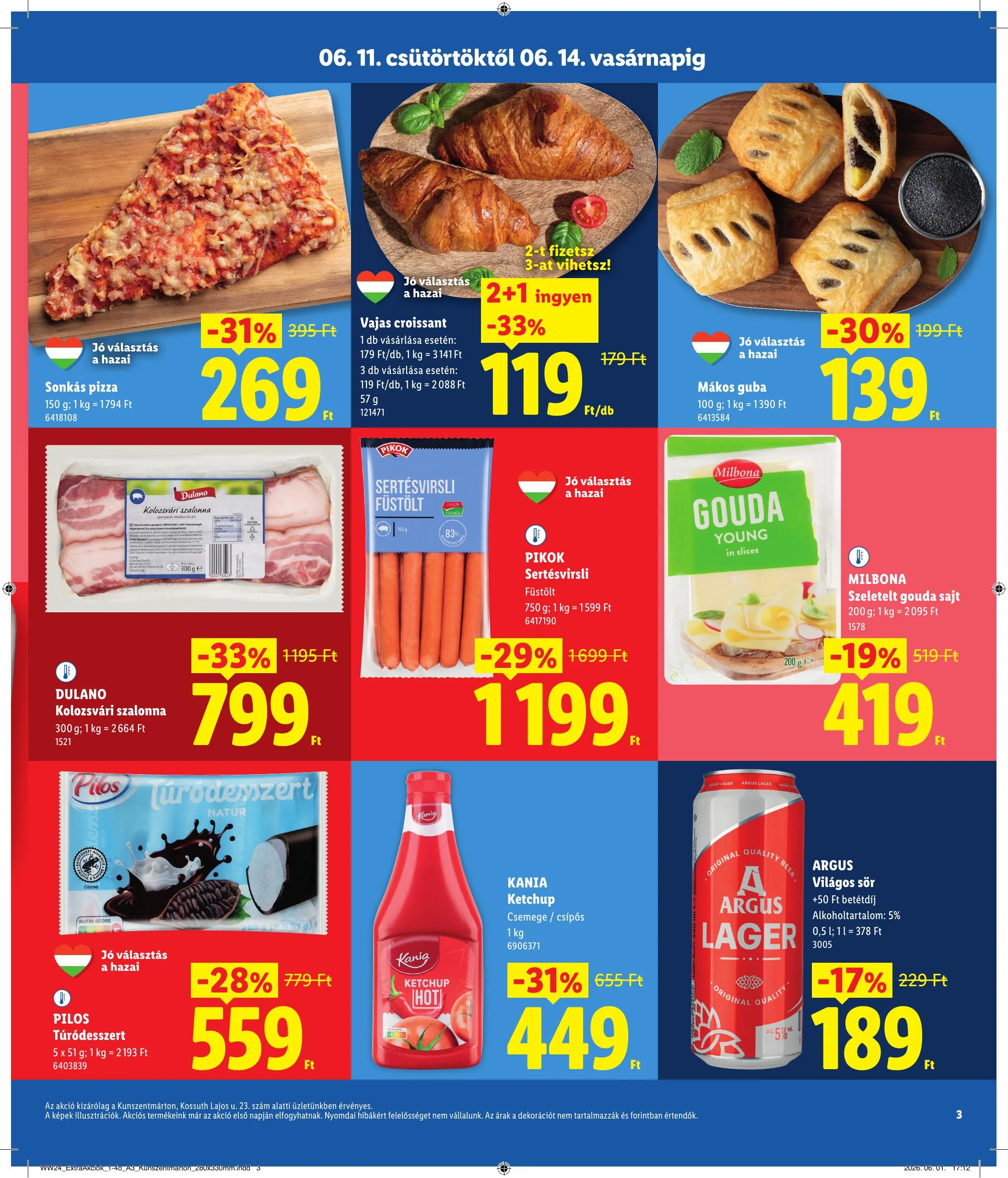 Lidl akciós újság Regionális 06.11–06.14 – 3. oldal
