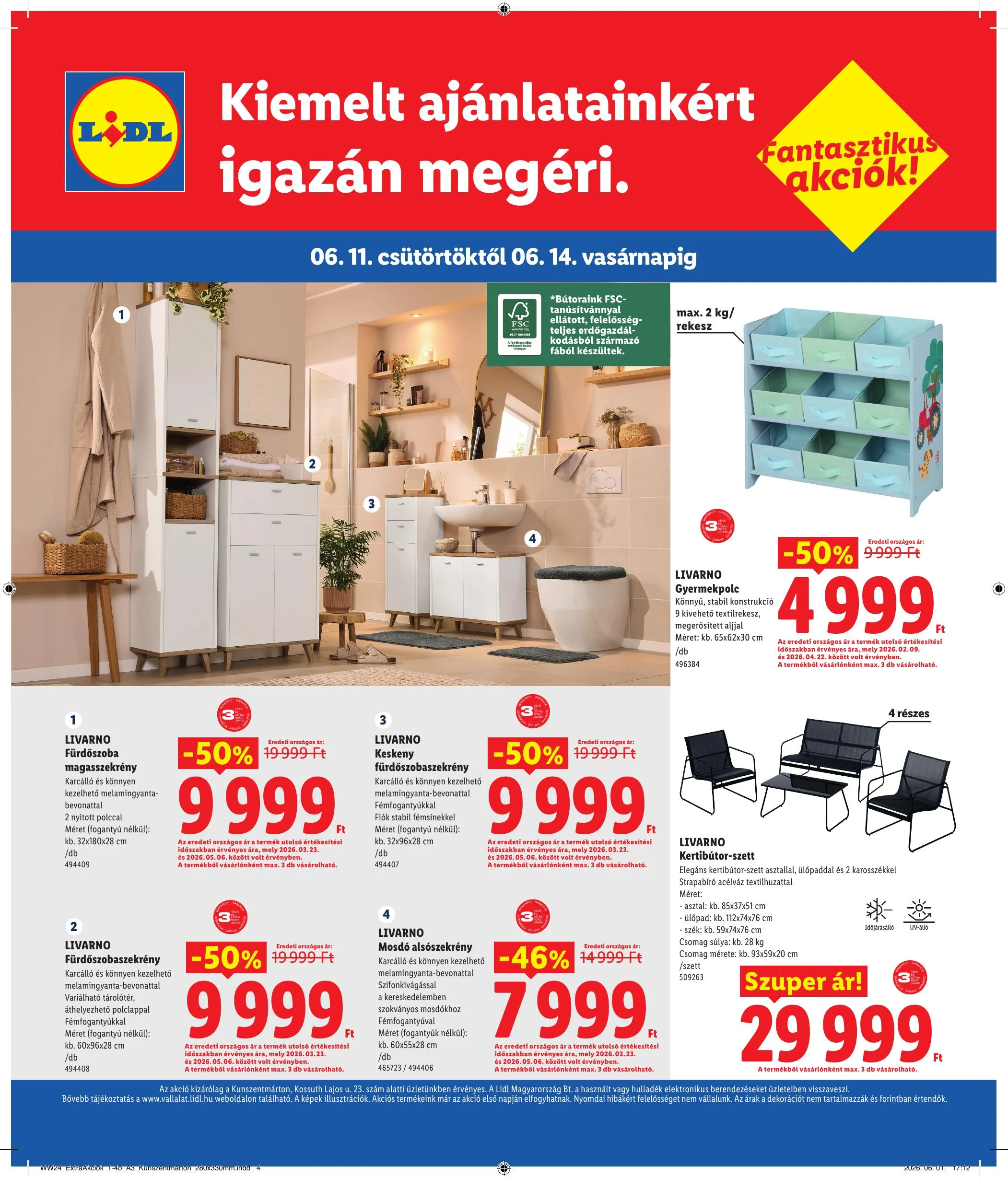 Lidl akciós újság Regionális 06.11–06.14 – 4. oldal