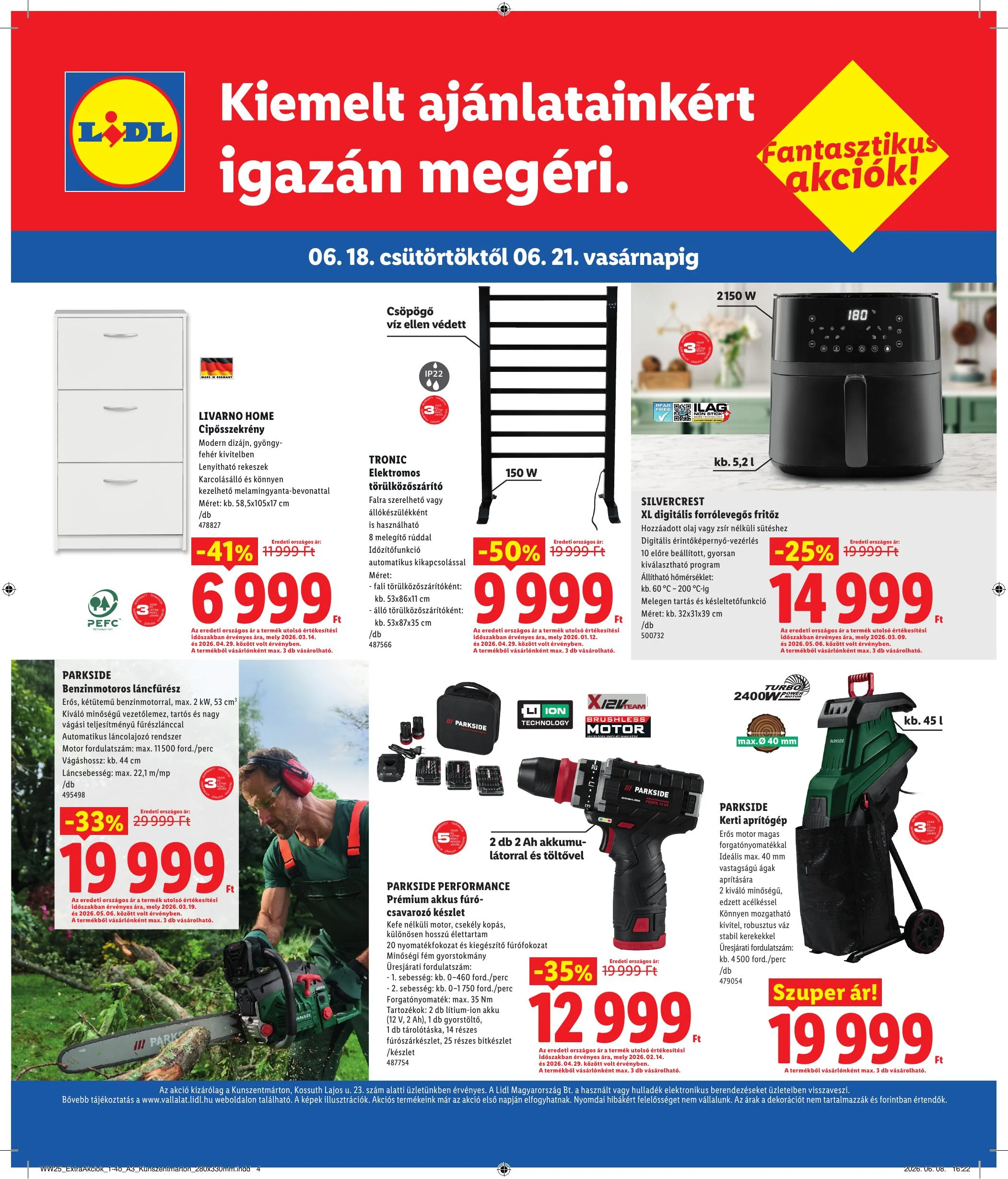 Lidl akciós újság Regionális 06.18–06.21 – 4. oldal