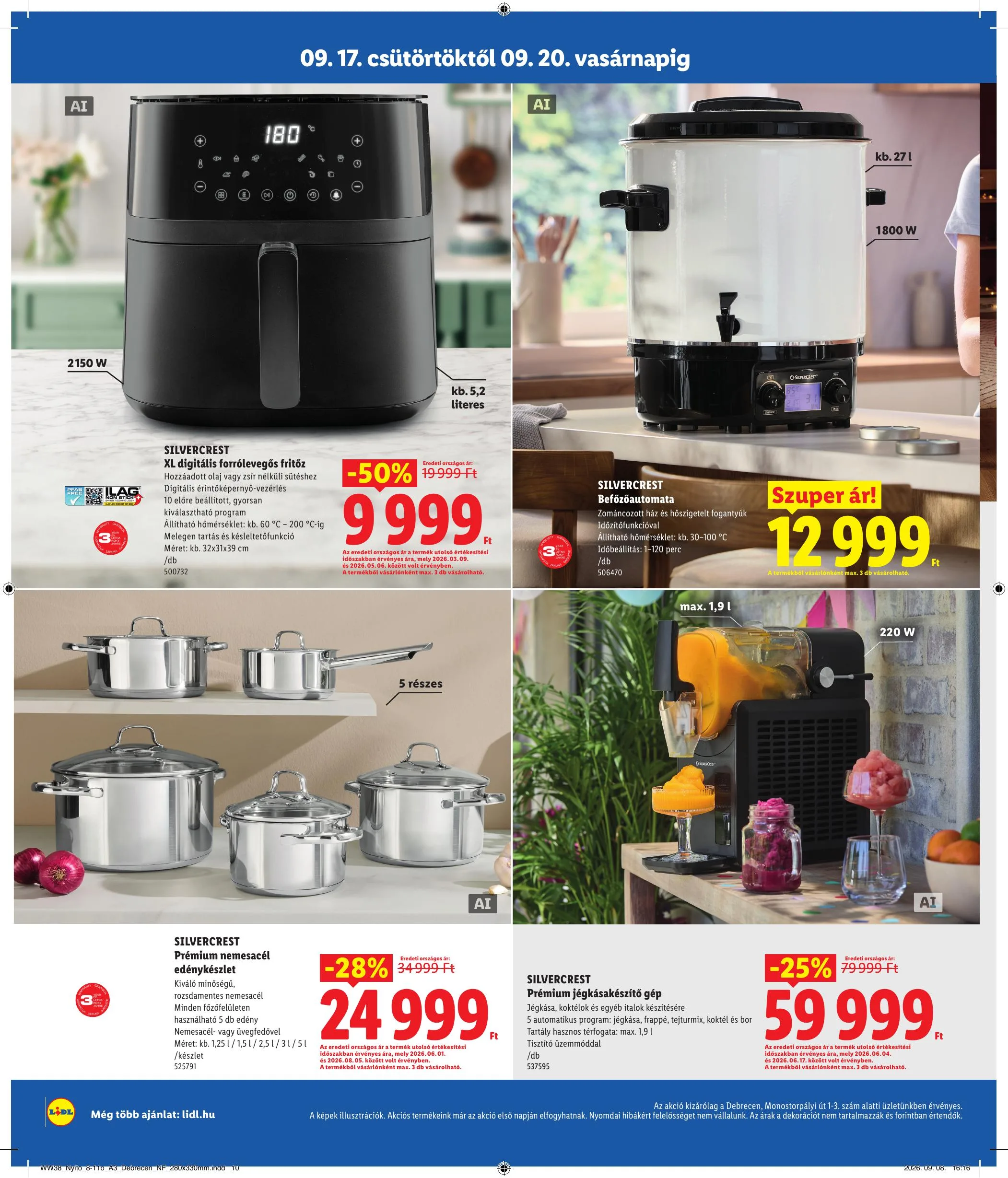 Lidl akciós újság Regionális 09.17–09.20 – 10. oldal