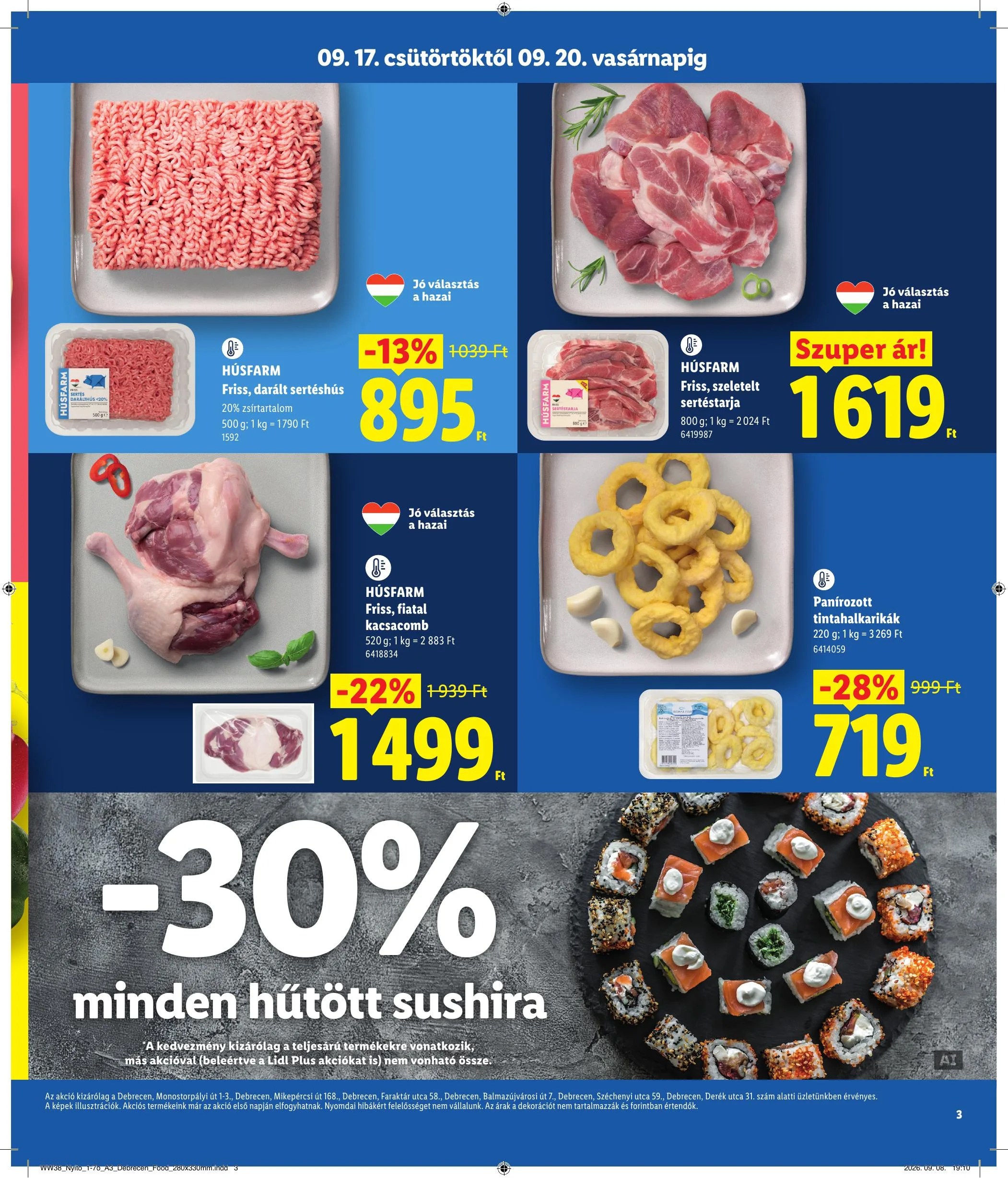 Lidl akciós újság Regionális 09.17–09.20 – 3. oldal