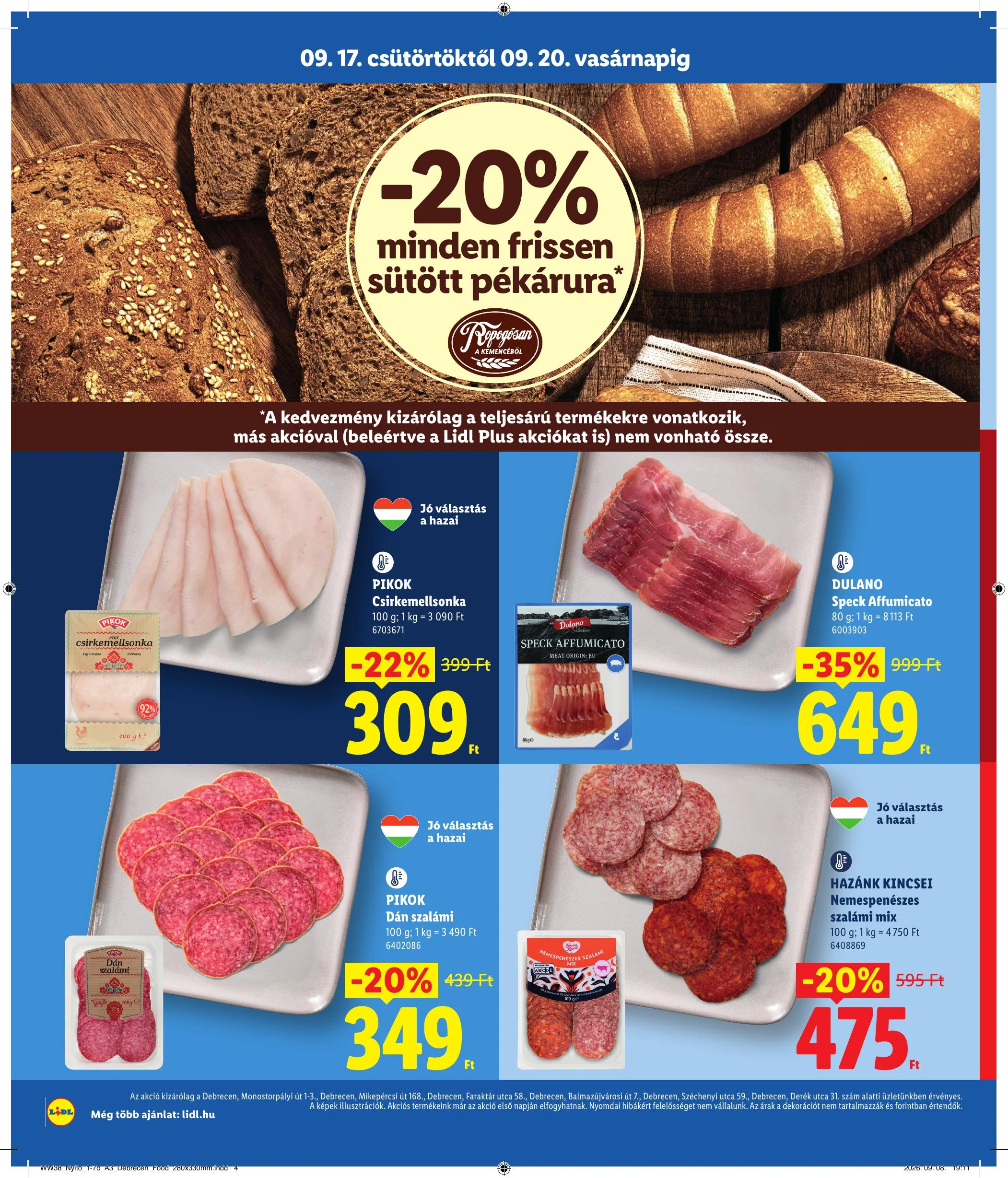 Lidl akciós újság Regionális 09.17–09.20 – 4. oldal