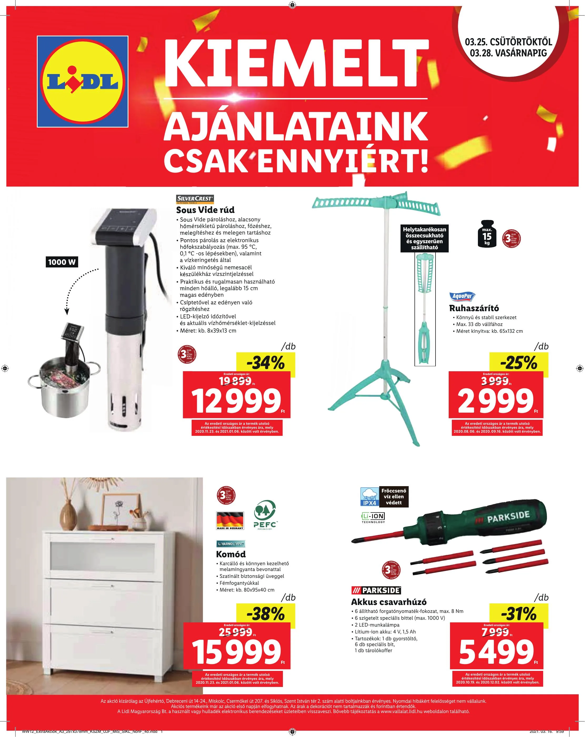 Lidl akciós újság Siklos Ujfeherto Miskolc 03.25–03.28 – 4. oldal