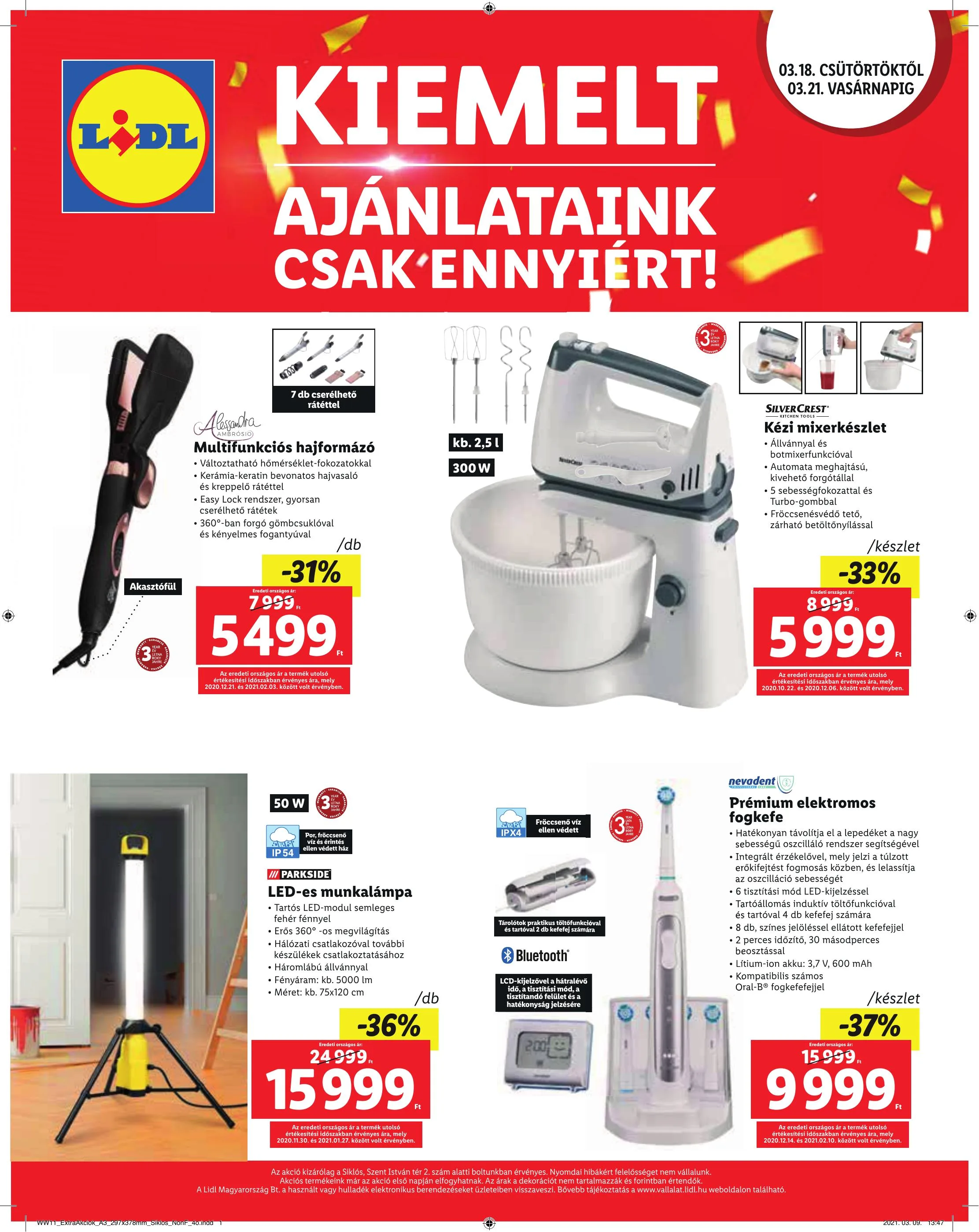 Lidl akciós újság Siklos 03.18–03.21 – 4. oldal