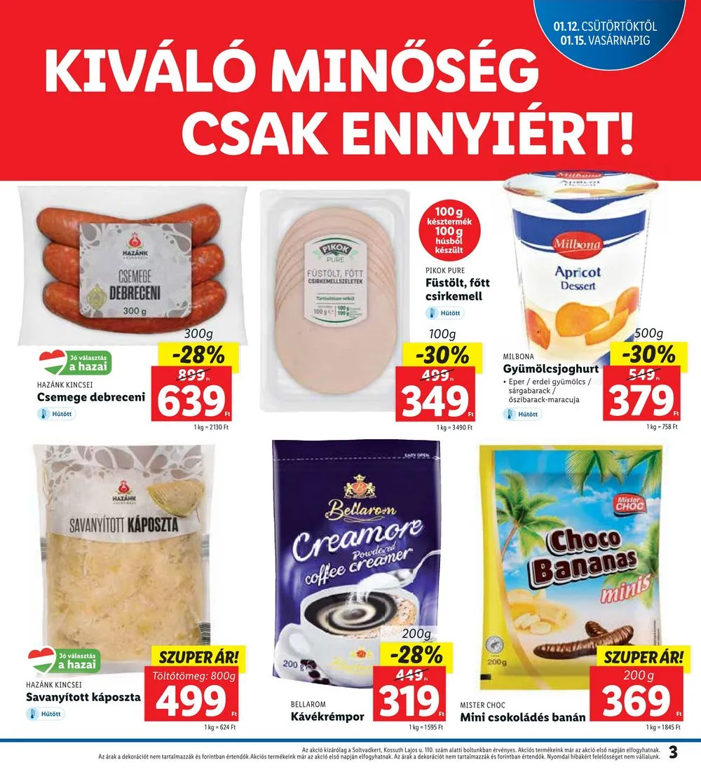 Lidl akciós újság Soltvadkert 01.12–01.15 – 3. oldal