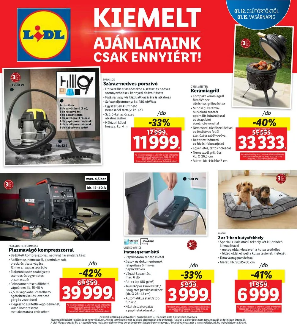 Lidl akciós újság Soltvadkert 01.12–01.15 – 4. oldal