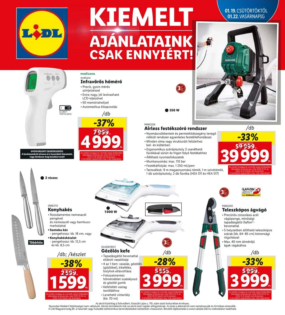 Lidl akciós újság Soltvadkert 01.19–01.22 – 4. oldal