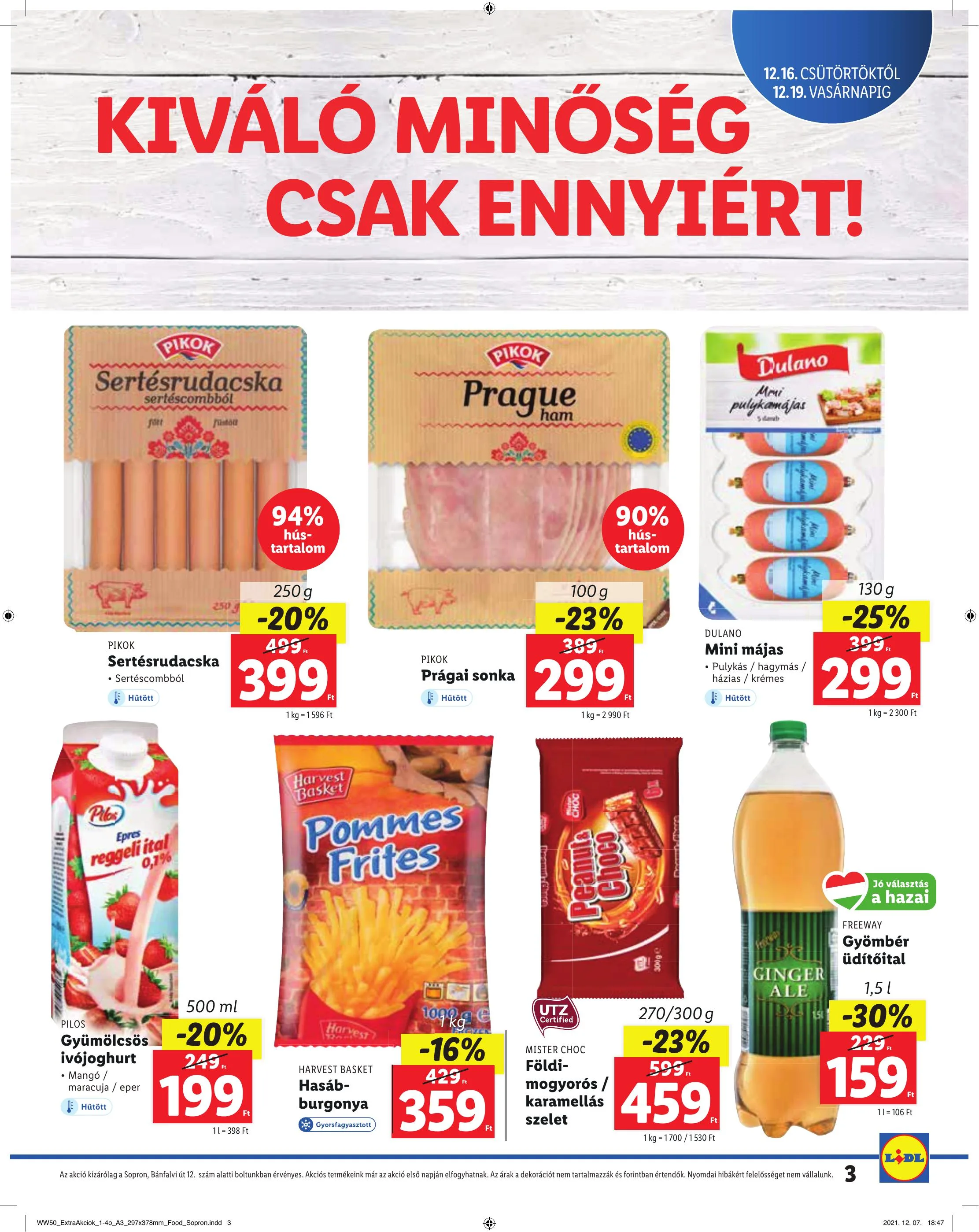 Lidl akciós újság Sopron 12.16–12.19 – 3. oldal