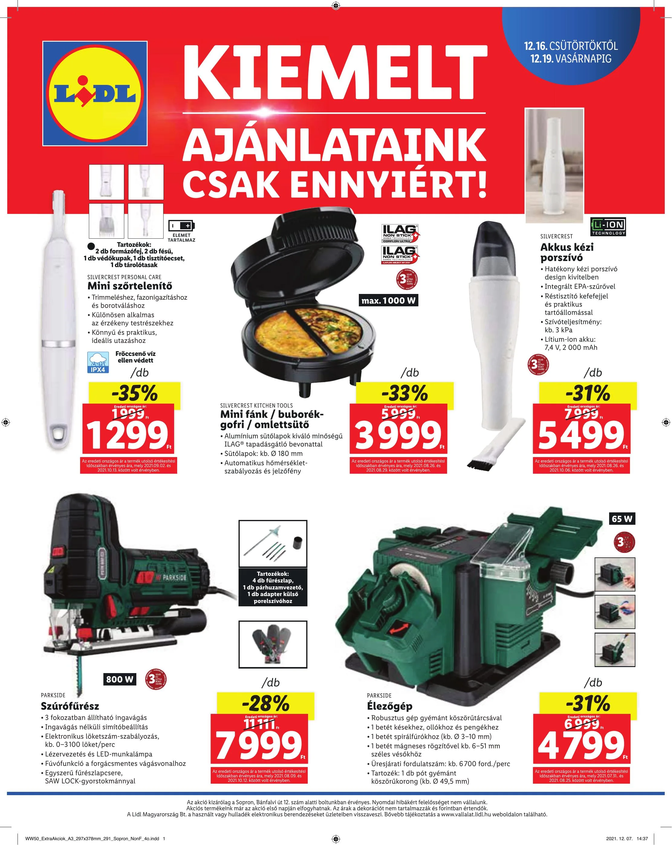 Lidl akciós újság Sopron 12.16–12.19 – 4. oldal