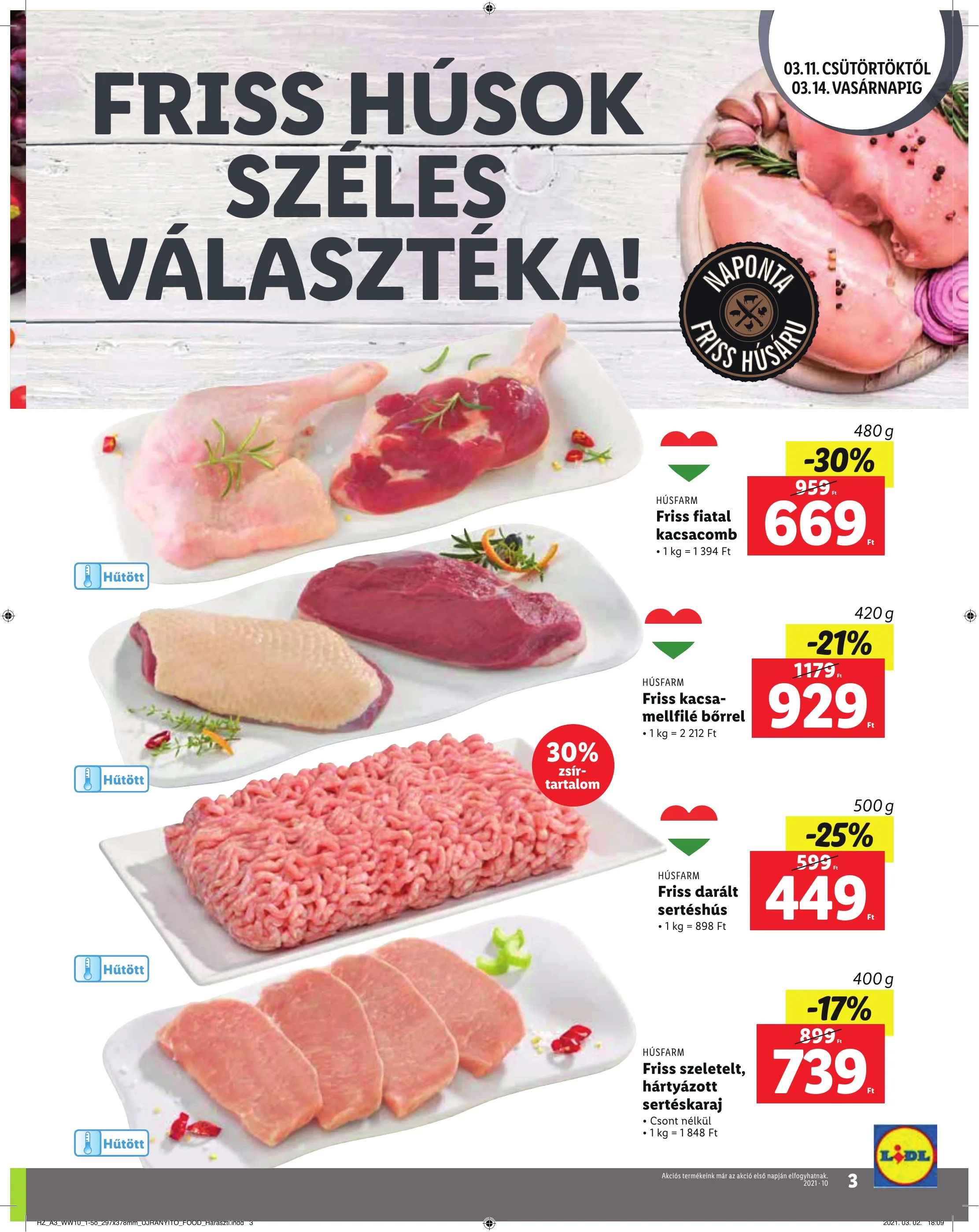 Lidl akciós újság Soroksar 03.11–03.14 – 3. oldal