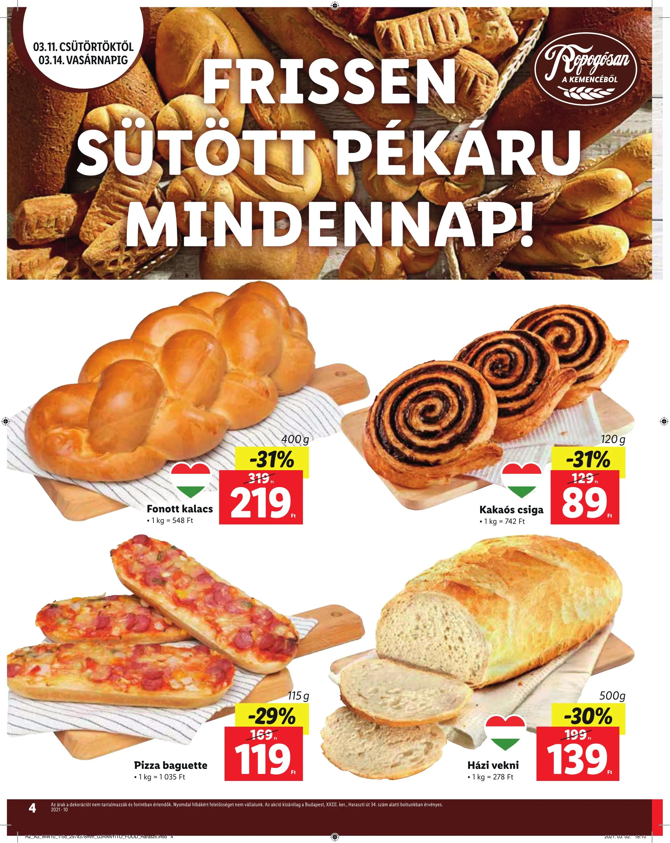 Lidl akciós újság Soroksar 03.11–03.14 – 4. oldal