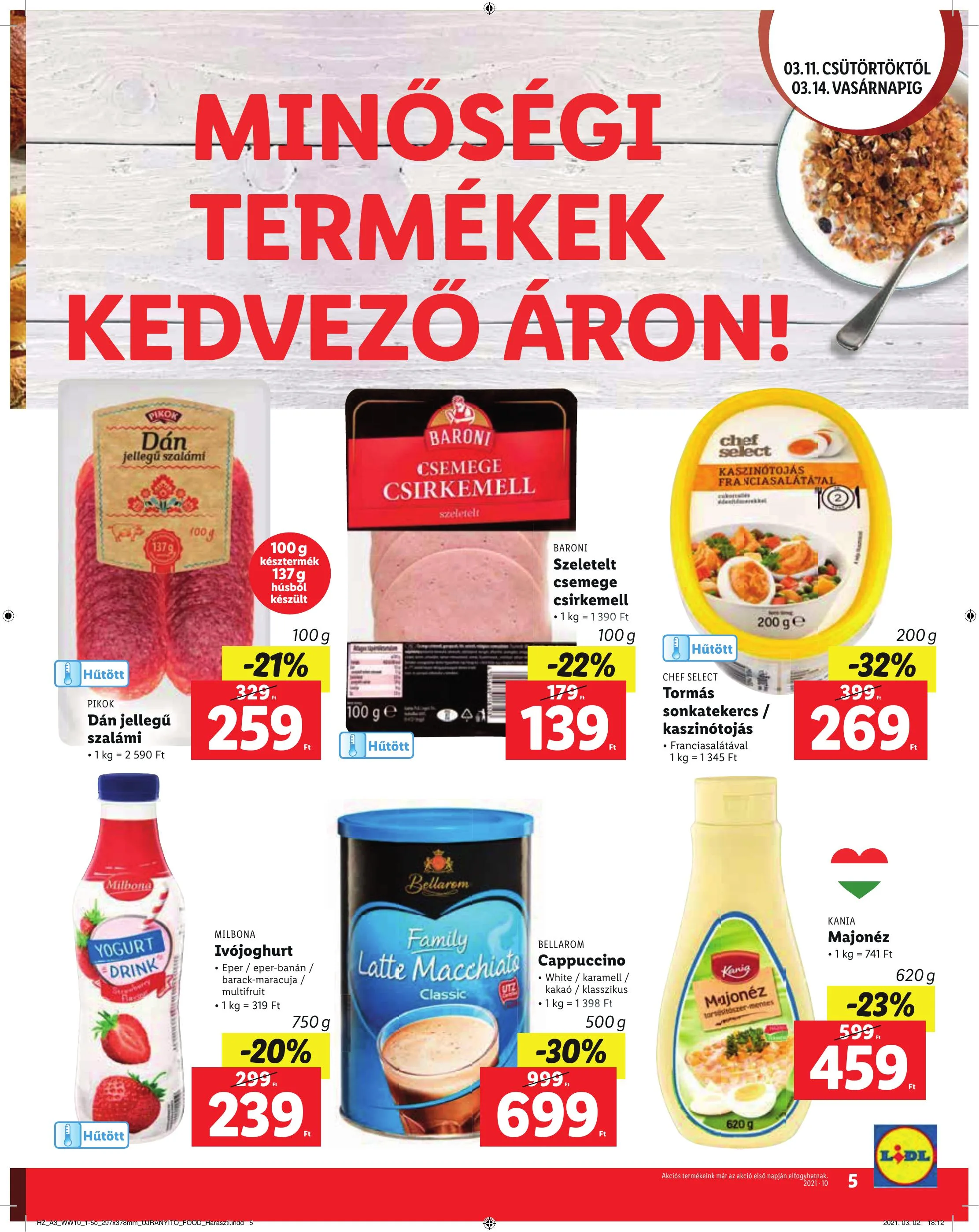 Lidl akciós újság Soroksar 03.11–03.14 – 5. oldal