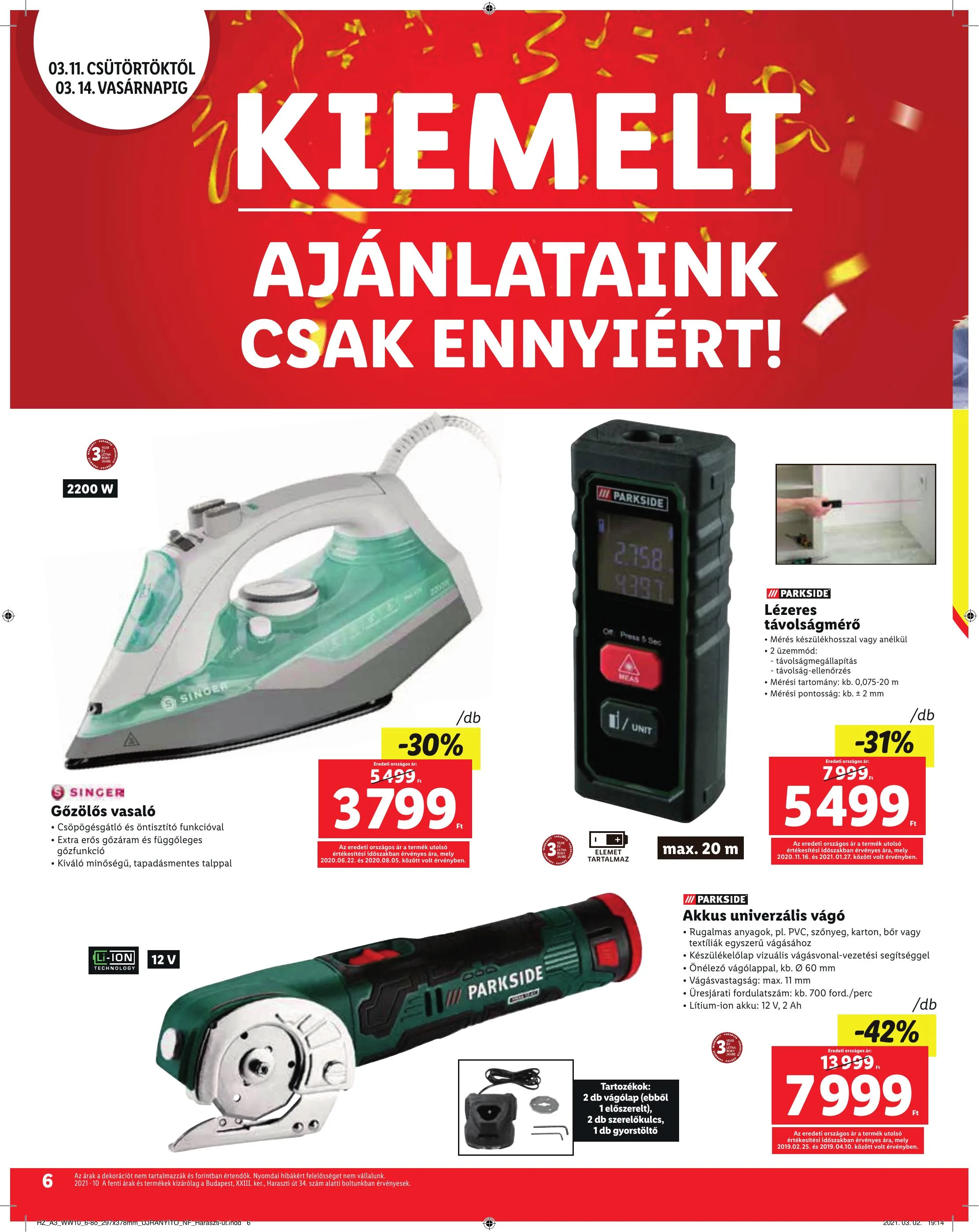 Lidl akciós újság Soroksar 03.11–03.14 – 6. oldal