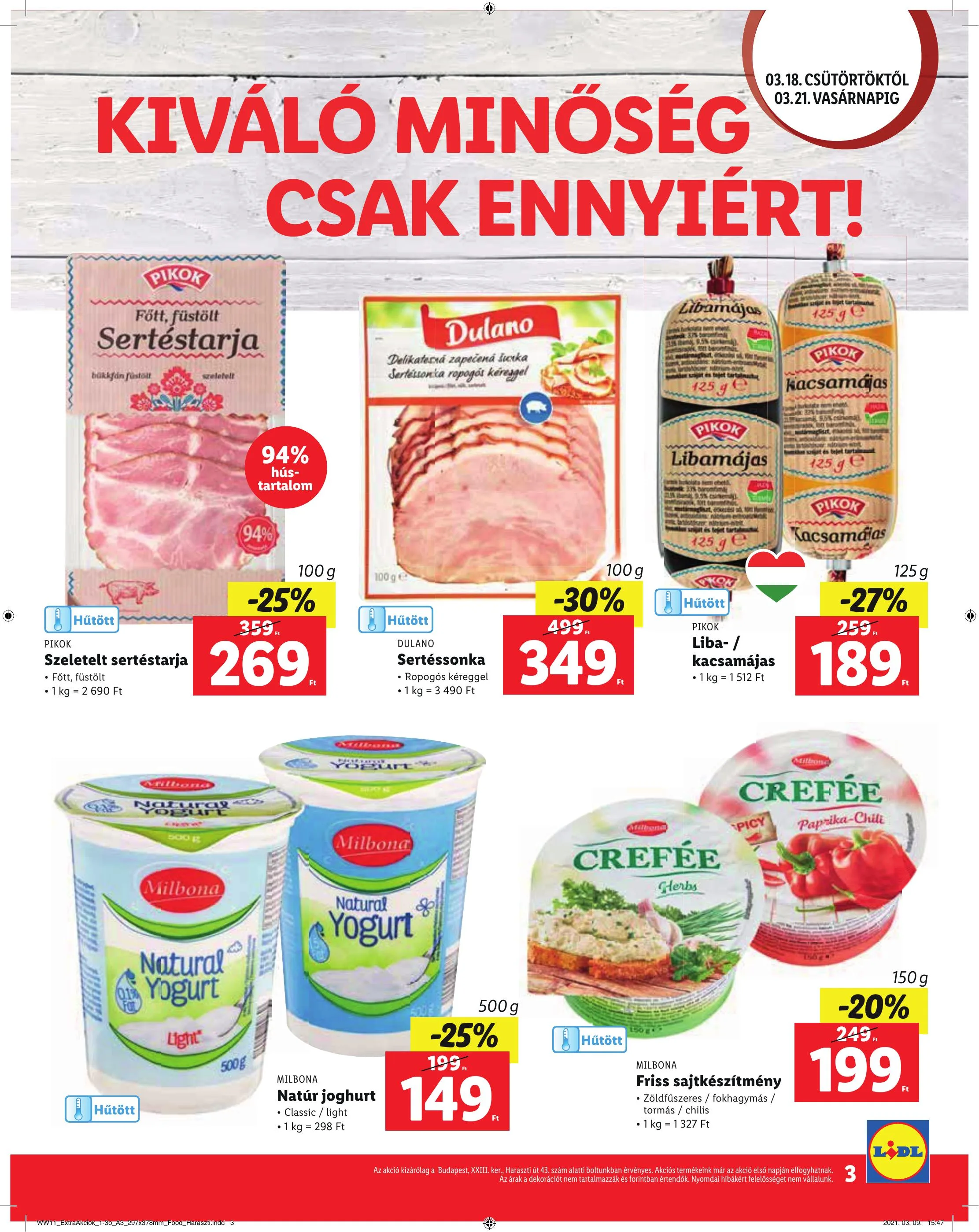 Lidl akciós újság Soroksar 03.18–03.21 – 3. oldal
