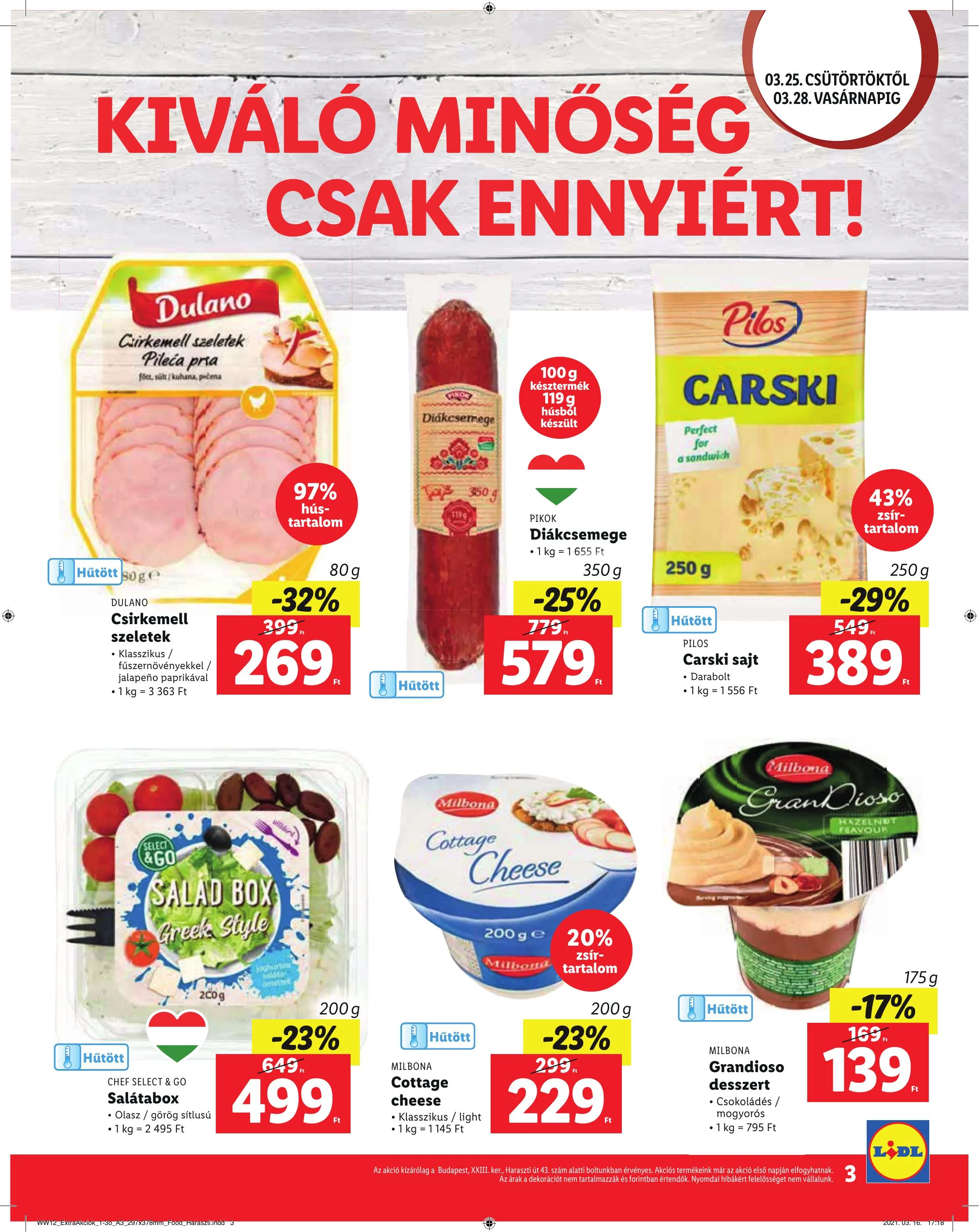 Lidl akciós újság Soroksar 03.25–03.28 – 3. oldal